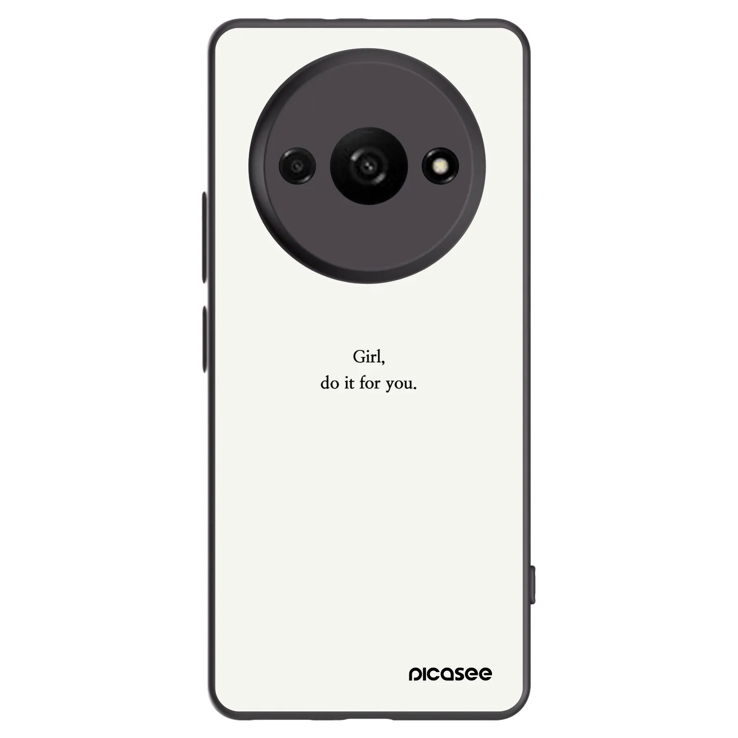 Picasee husă neagră din silicon pentru Xiaomi Redmi A3 - Girl, do it for you