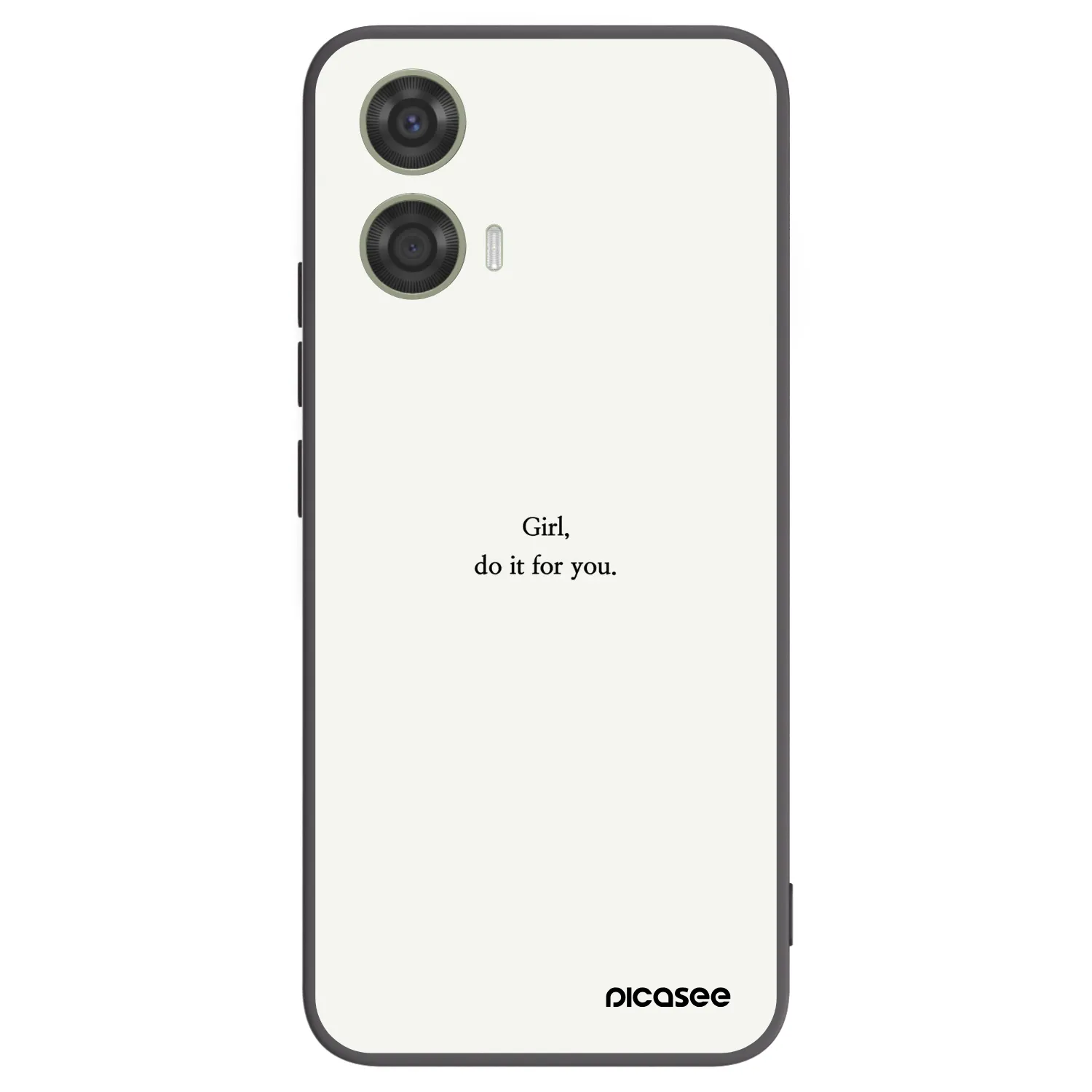 Picasee husă neagră din silicon pentru Motorola Moto G24 - Girl, do it for you