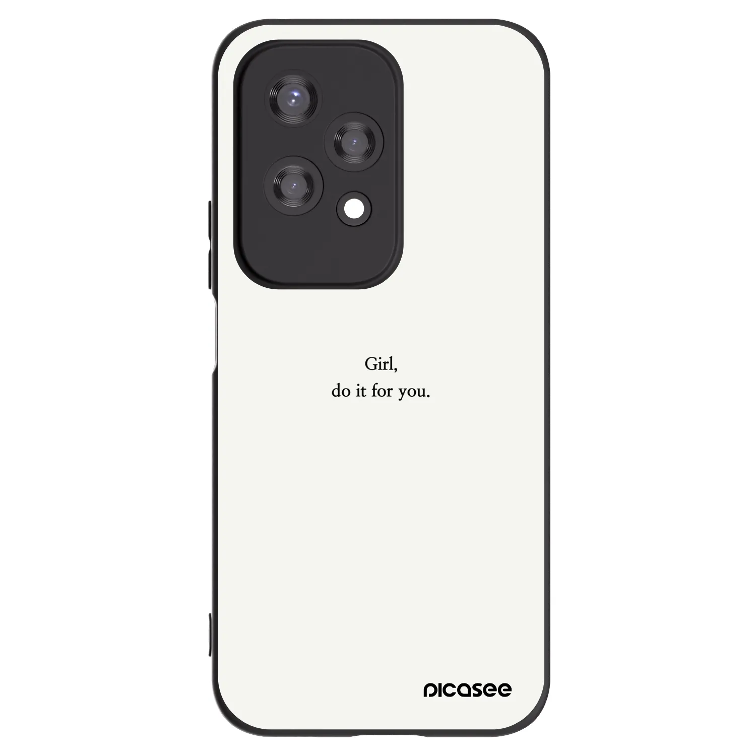 Picasee husă neagră din silicon pentru Honor 200 Lite - Girl, do it for you