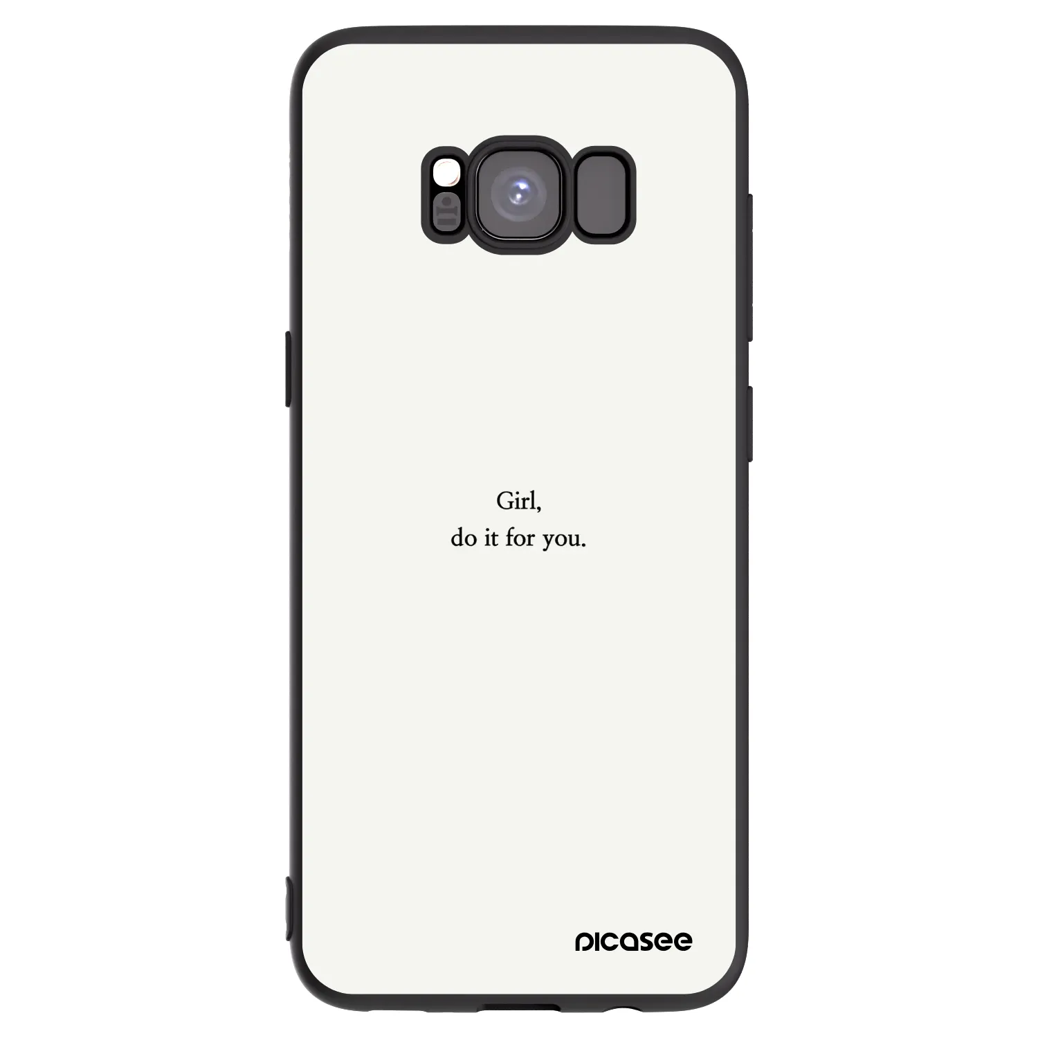 Picasee husă neagră din silicon pentru Samsung Galaxy S8 G950F - Girl, do it for you