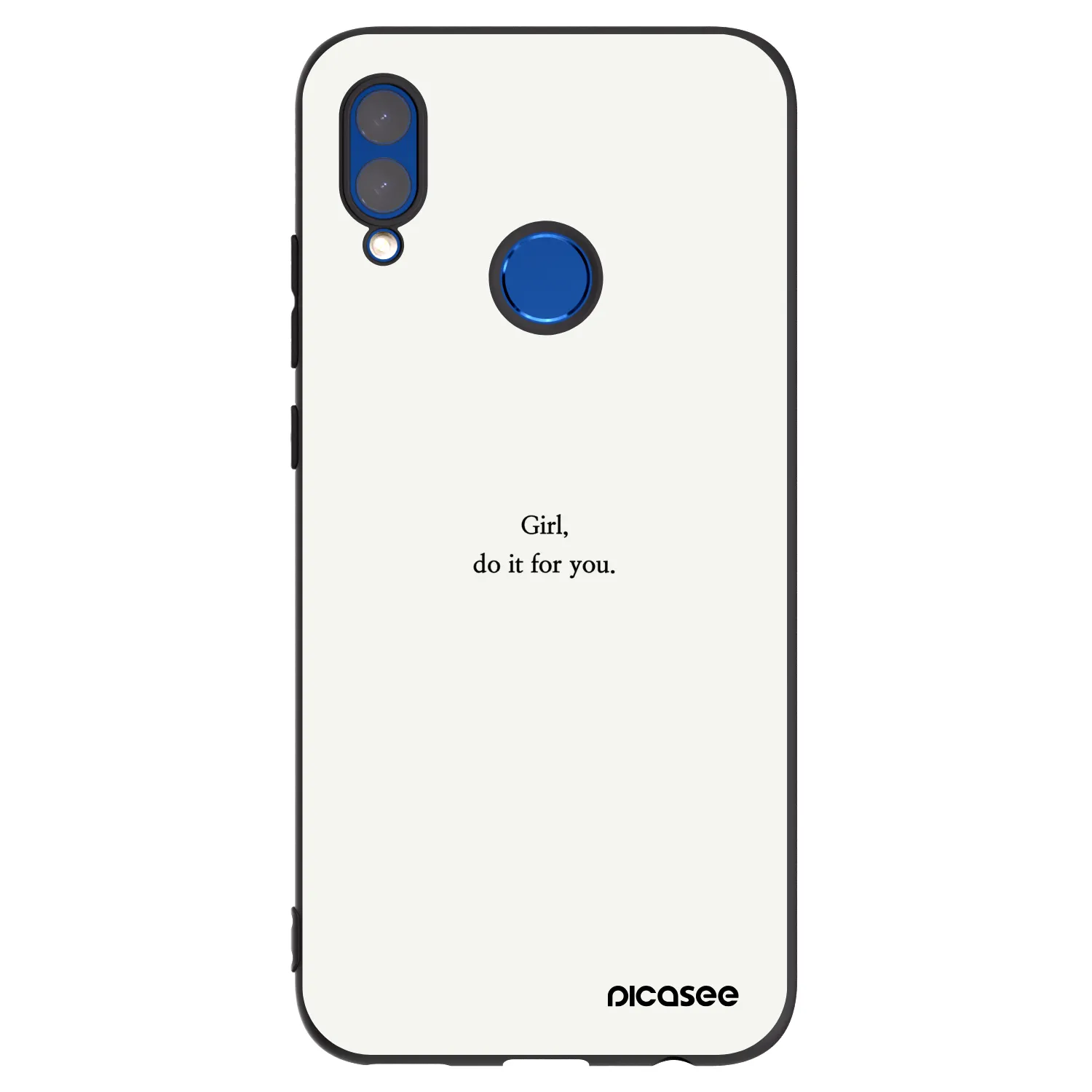 Picasee husă neagră din silicon pentru Honor 10 Lite - Girl, do it for you