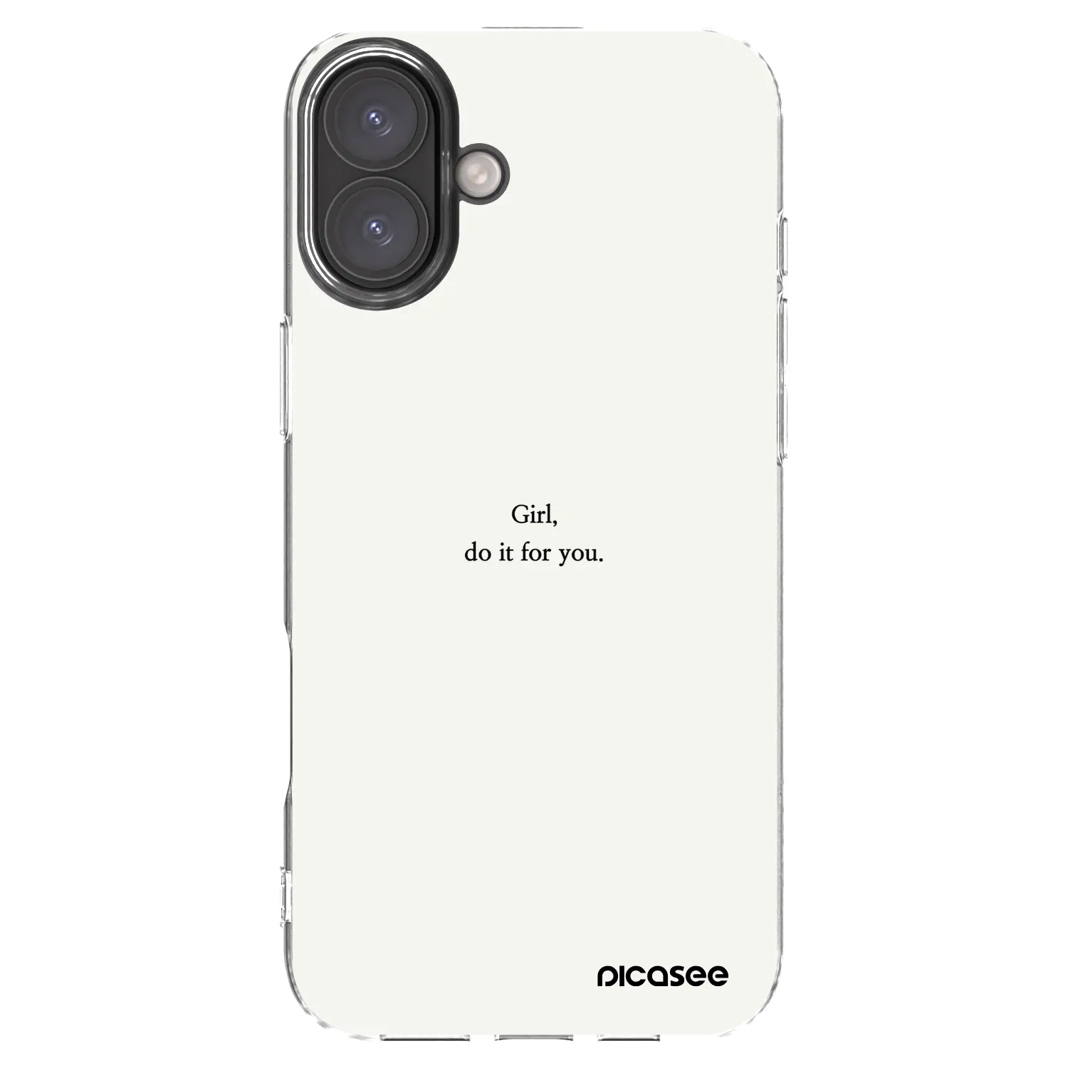 Picasee husă transparentă din silicon pentru Apple iPhone 16 Plus - Girl, do it for you
