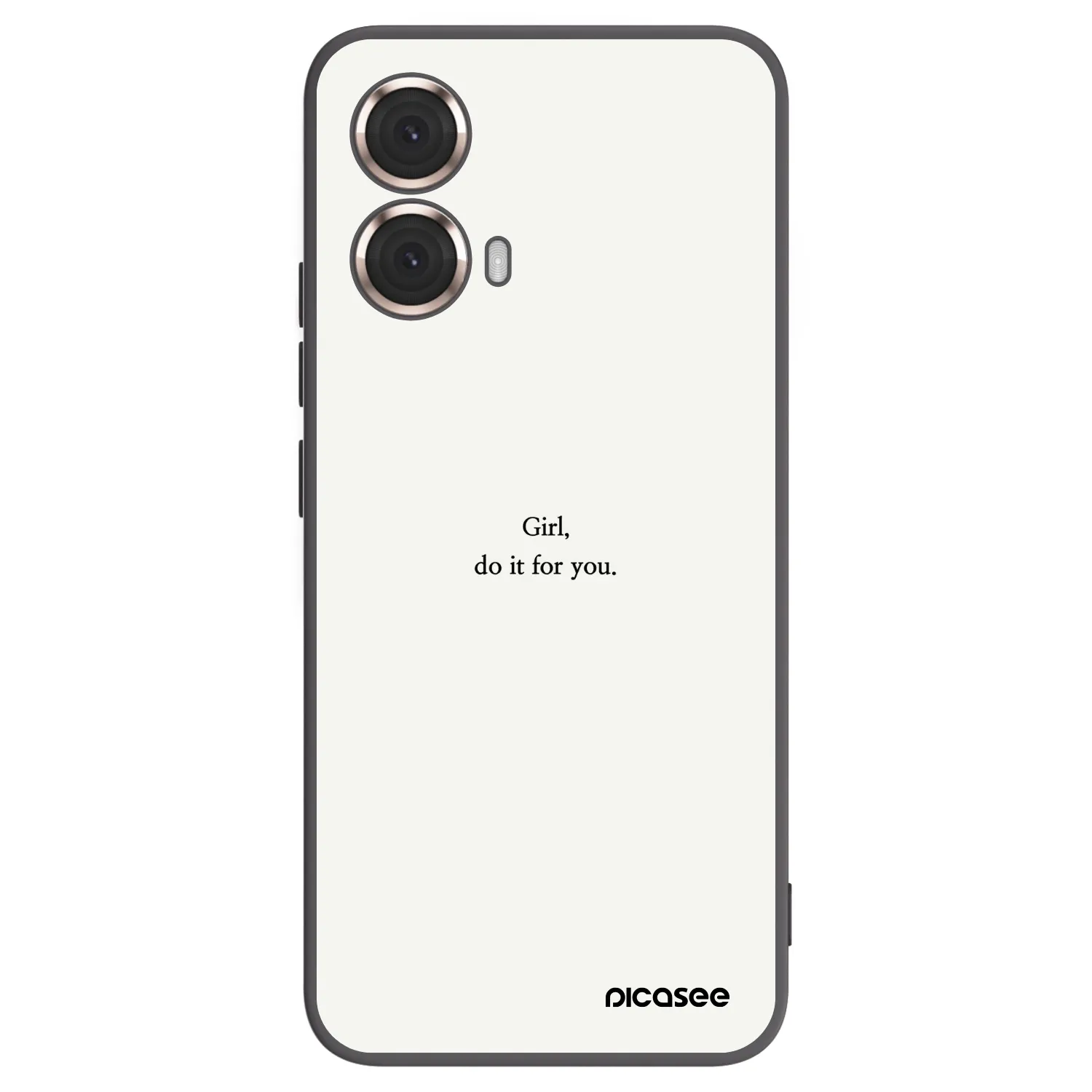 Picasee husă neagră din silicon pentru Motorola Moto G85 - Girl, do it for you