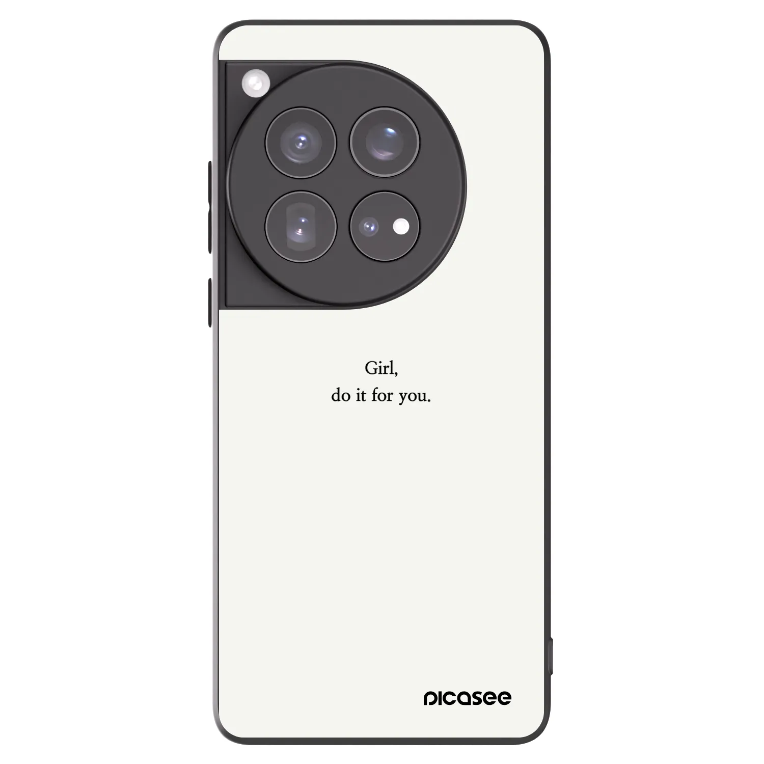 Picasee husă neagră din silicon pentru OnePlus 12 5G - Girl, do it for you