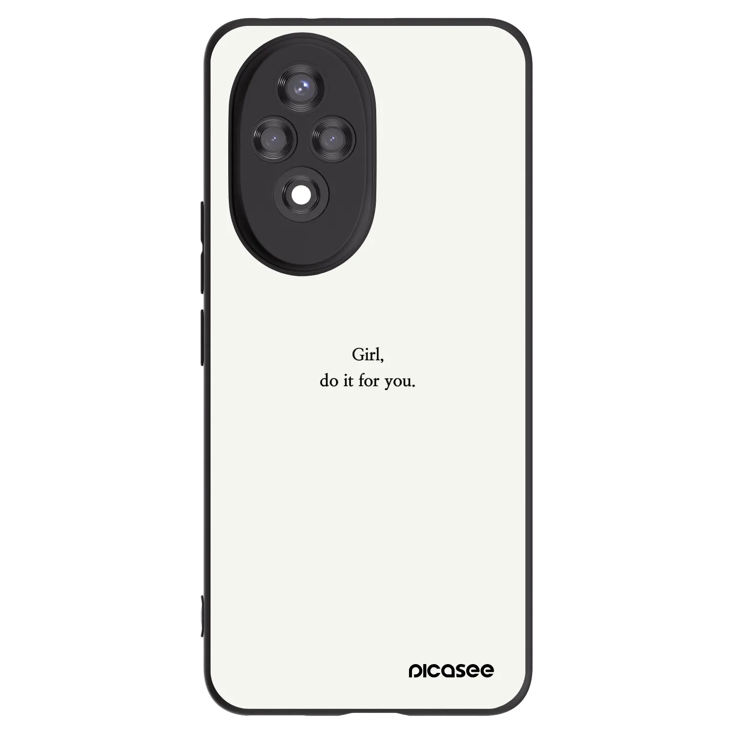Picasee husă neagră din silicon pentru Honor 200 Pro 5G - Girl, do it for you