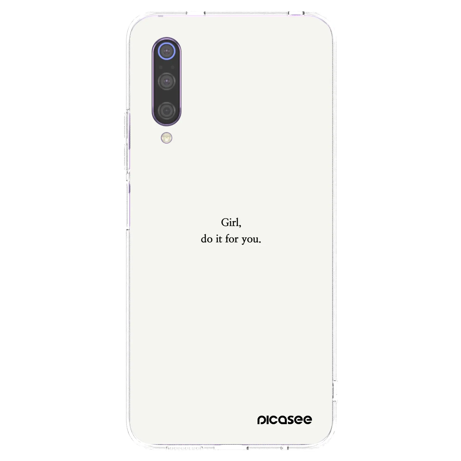 Picasee husă transparentă din silicon pentru Xiaomi Mi 9 - Girl, do it for you