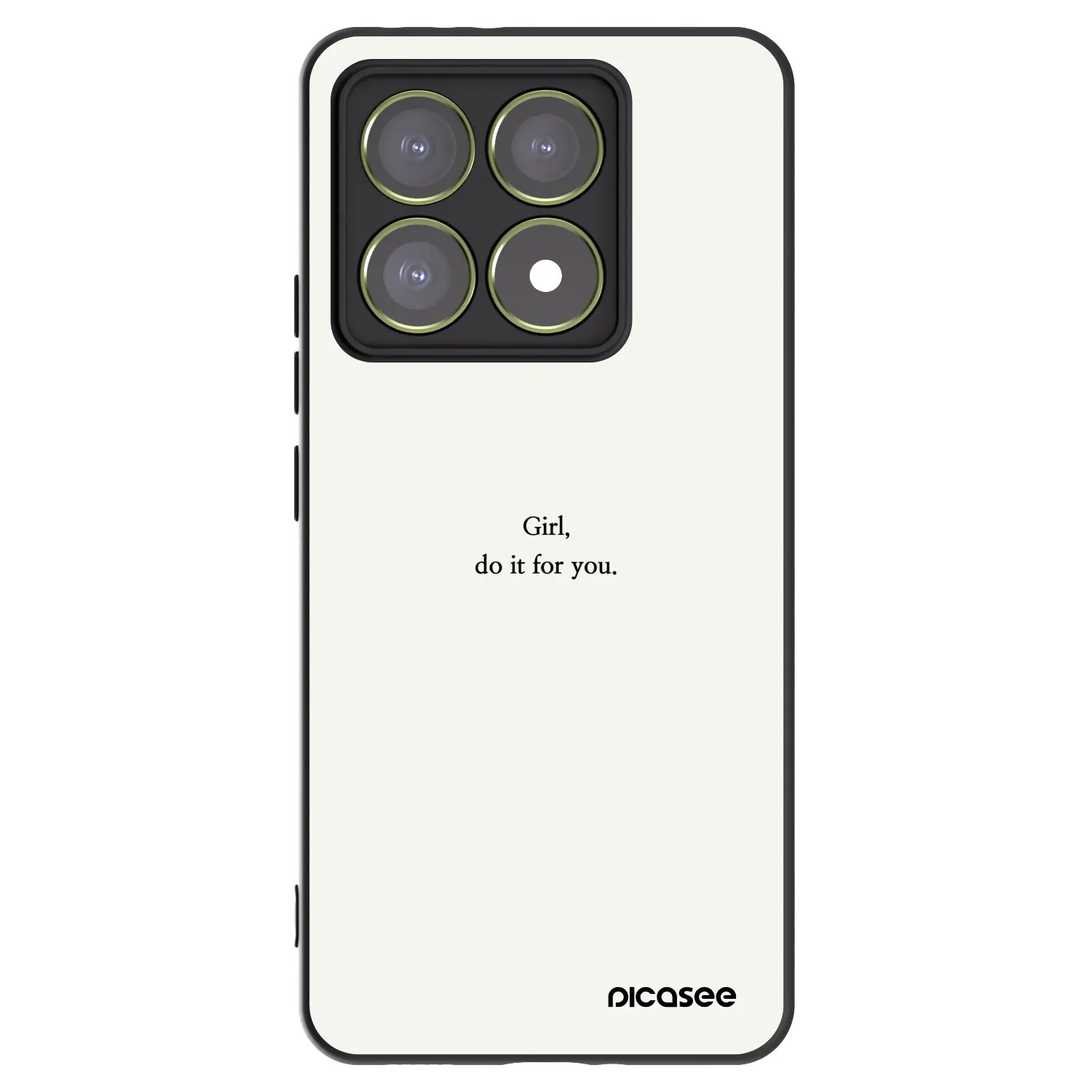 Picasee husă neagră din silicon pentru Xiaomi 14T - Girl, do it for you