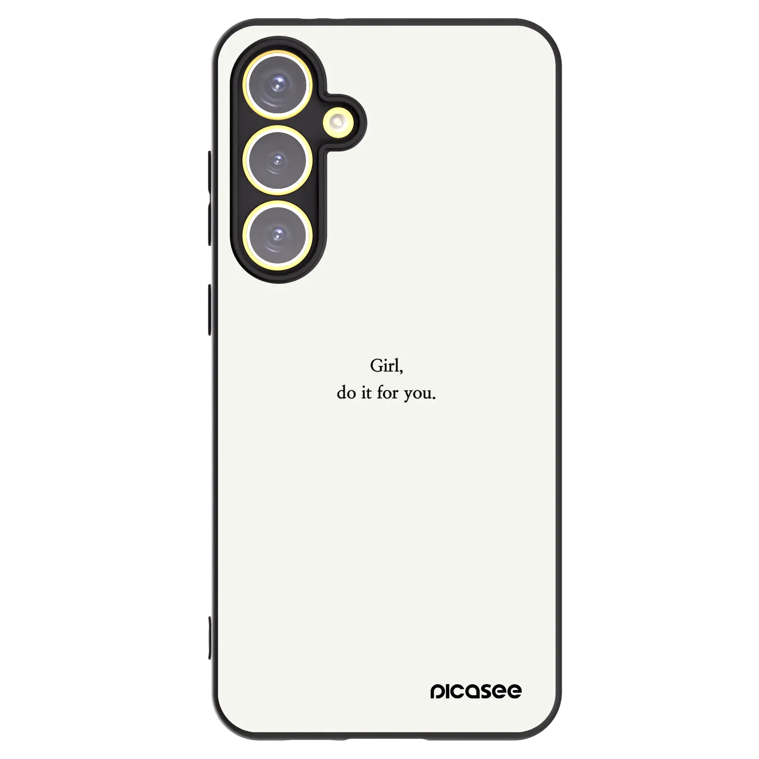 Picasee husă neagră din silicon pentru Samsung Galaxy S24 FE S721B - Girl, do it for you