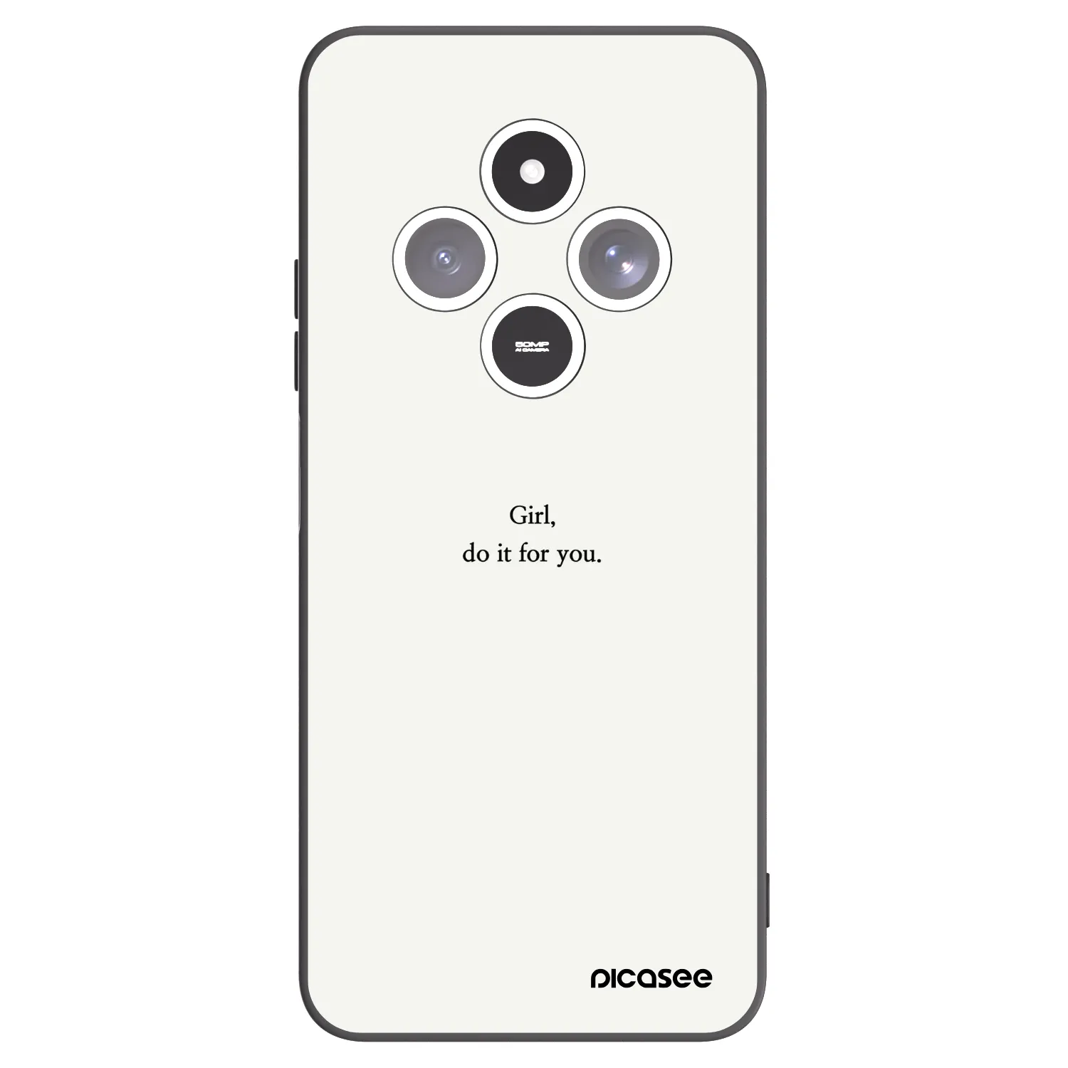 Picasee husă neagră din silicon pentru Xiaomi Redmi 14C - Girl, do it for you