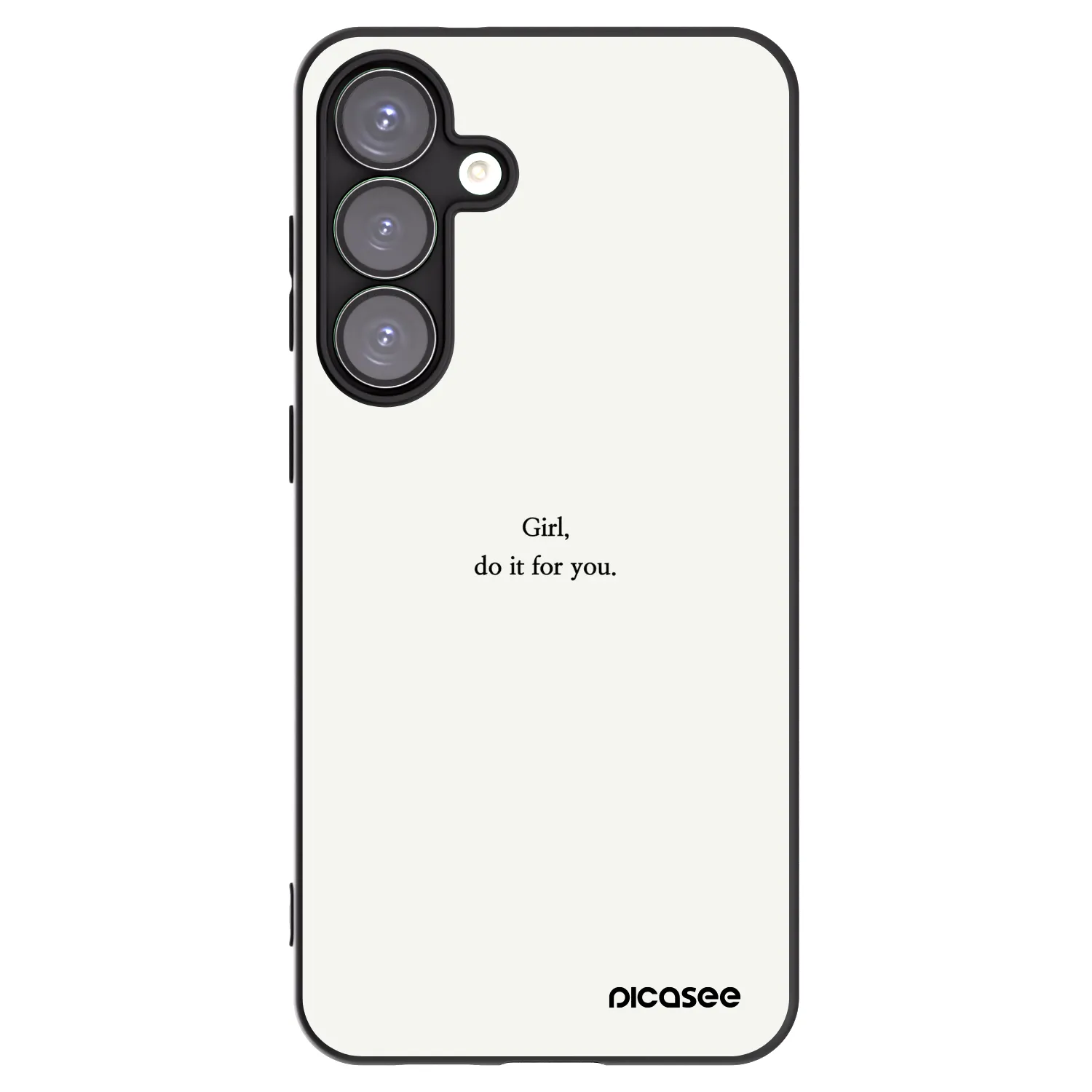 Picasee husă neagră din silicon pentru Samsung Galaxy S25+ 5G - Girl, do it for you
