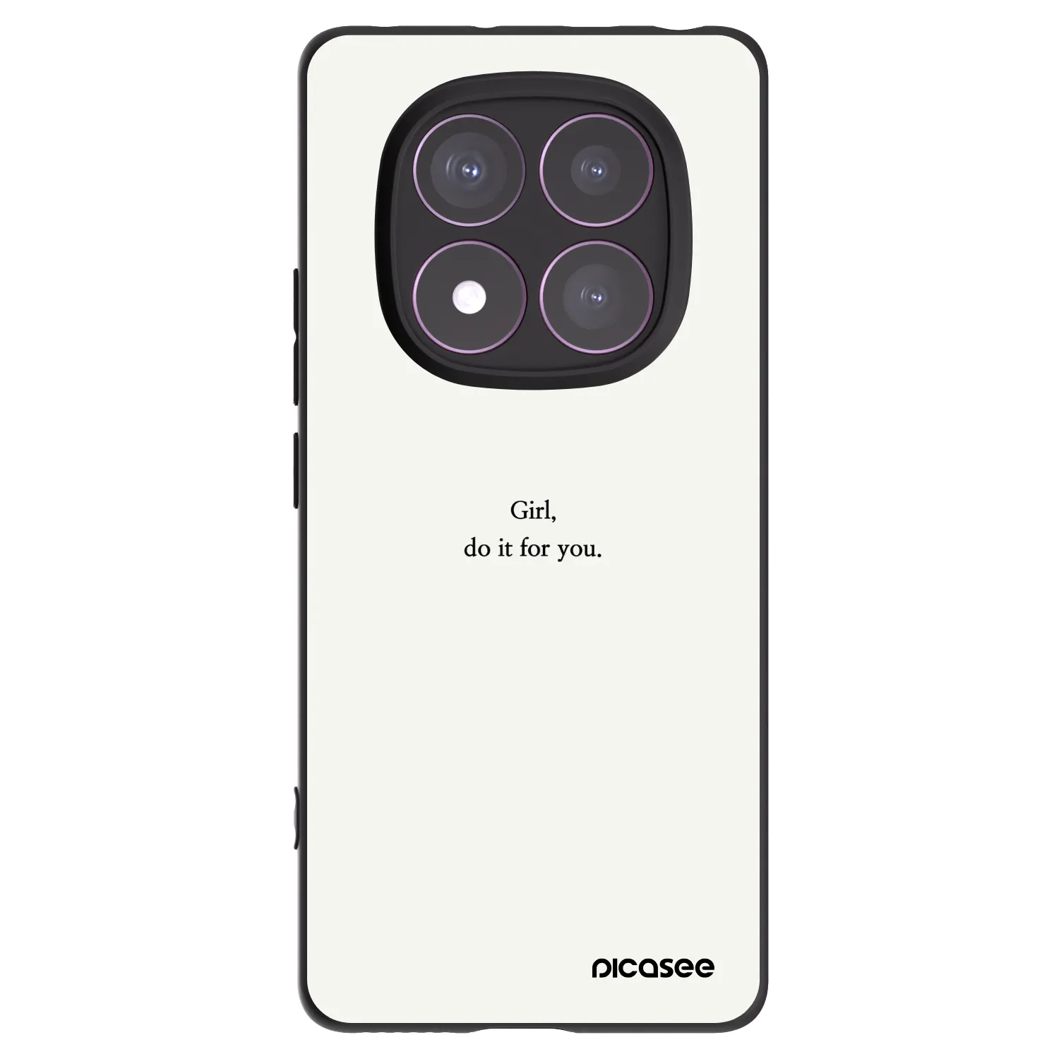 Picasee husă neagră din silicon pentru Xiaomi Redmi Note 14 Pro 4G - Girl, do it for you