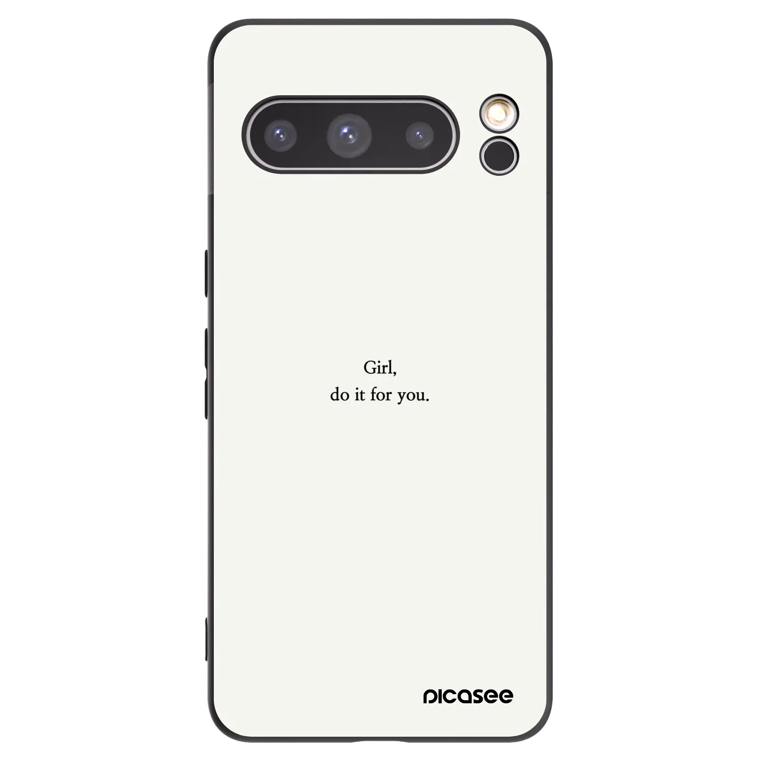 Picasee husă neagră din silicon pentru Google Pixel 8 Pro - Girl, do it for you