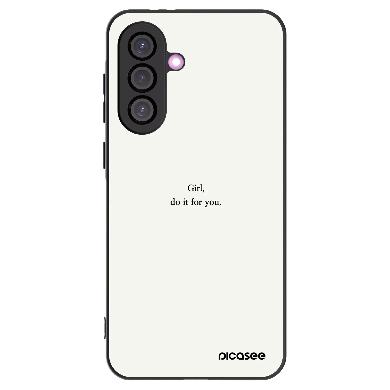 Picasee husă neagră din silicon pentru Samsung Galaxy A56 5G A566B - Girl, do it for you