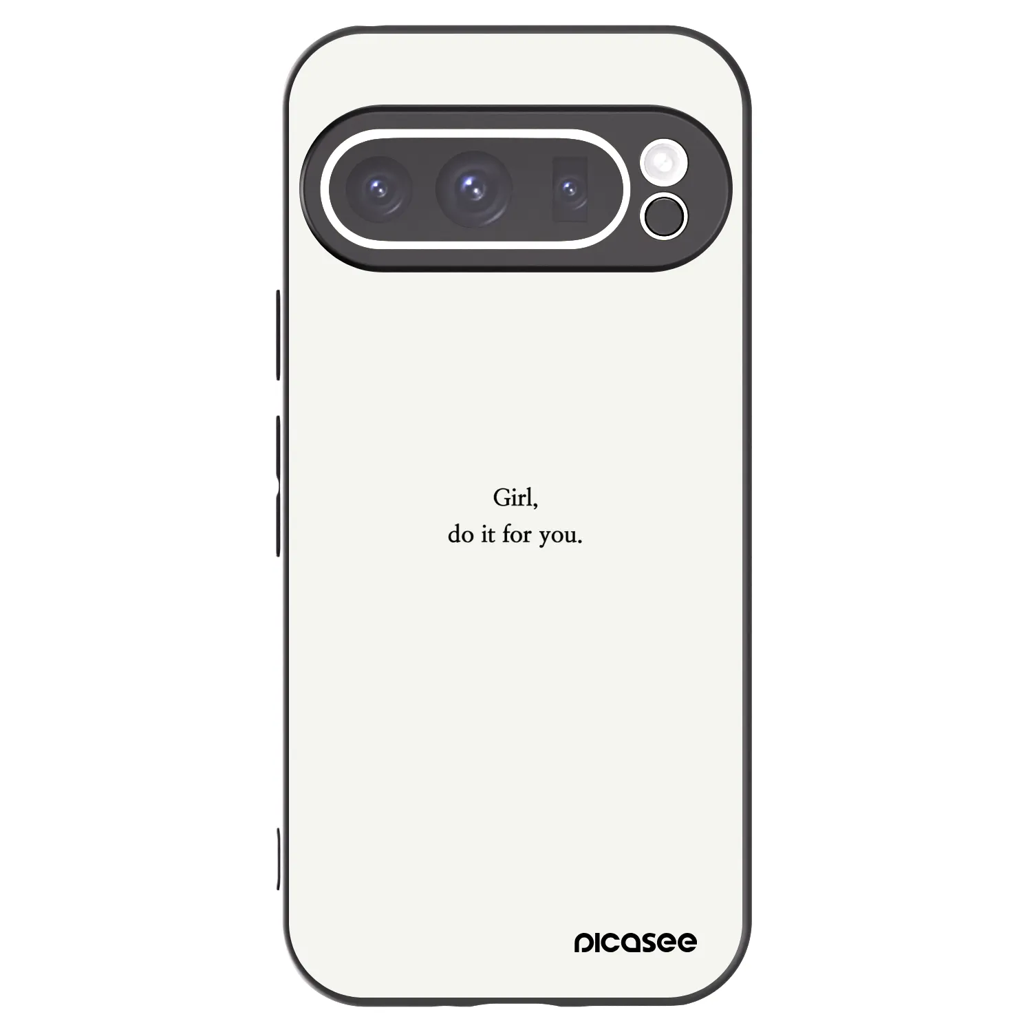 Picasee husă neagră din silicon pentru Google Pixel 9 Pro - Girl, do it for you