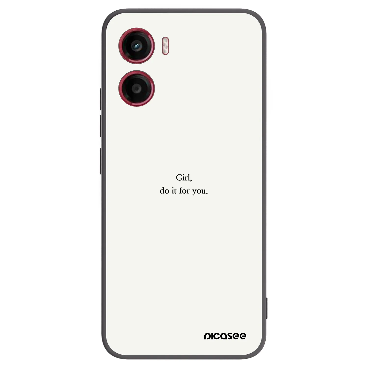 Picasee husă neagră din silicon pentru Motorola Moto G05 - Girl, do it for you