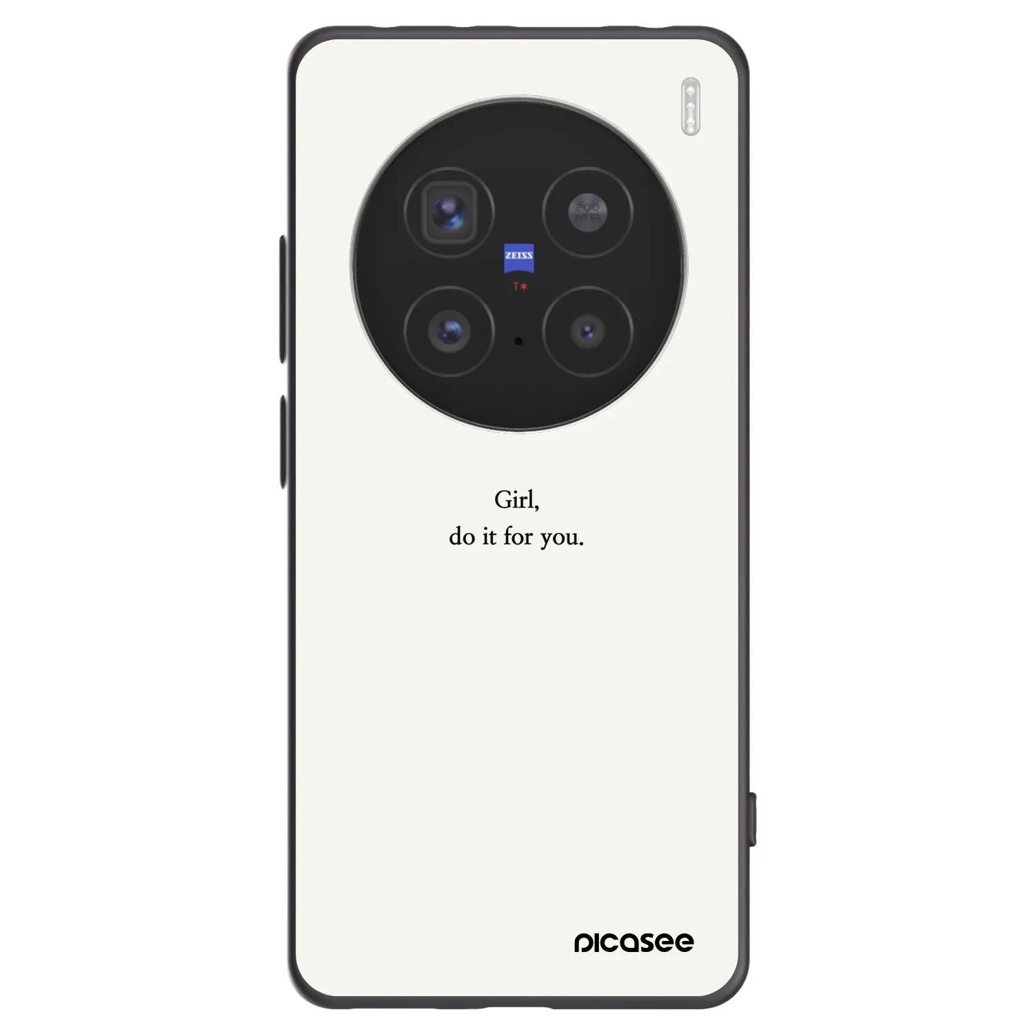 Picasee husă neagră din silicon pentru Vivo X200 Pro - Girl, do it for you