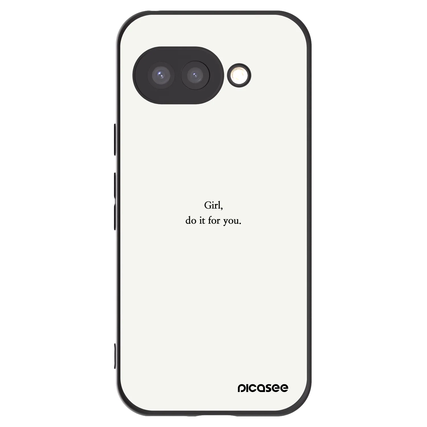 Picasee husă neagră din silicon pentru Google Pixel 9a - Girl, do it for you