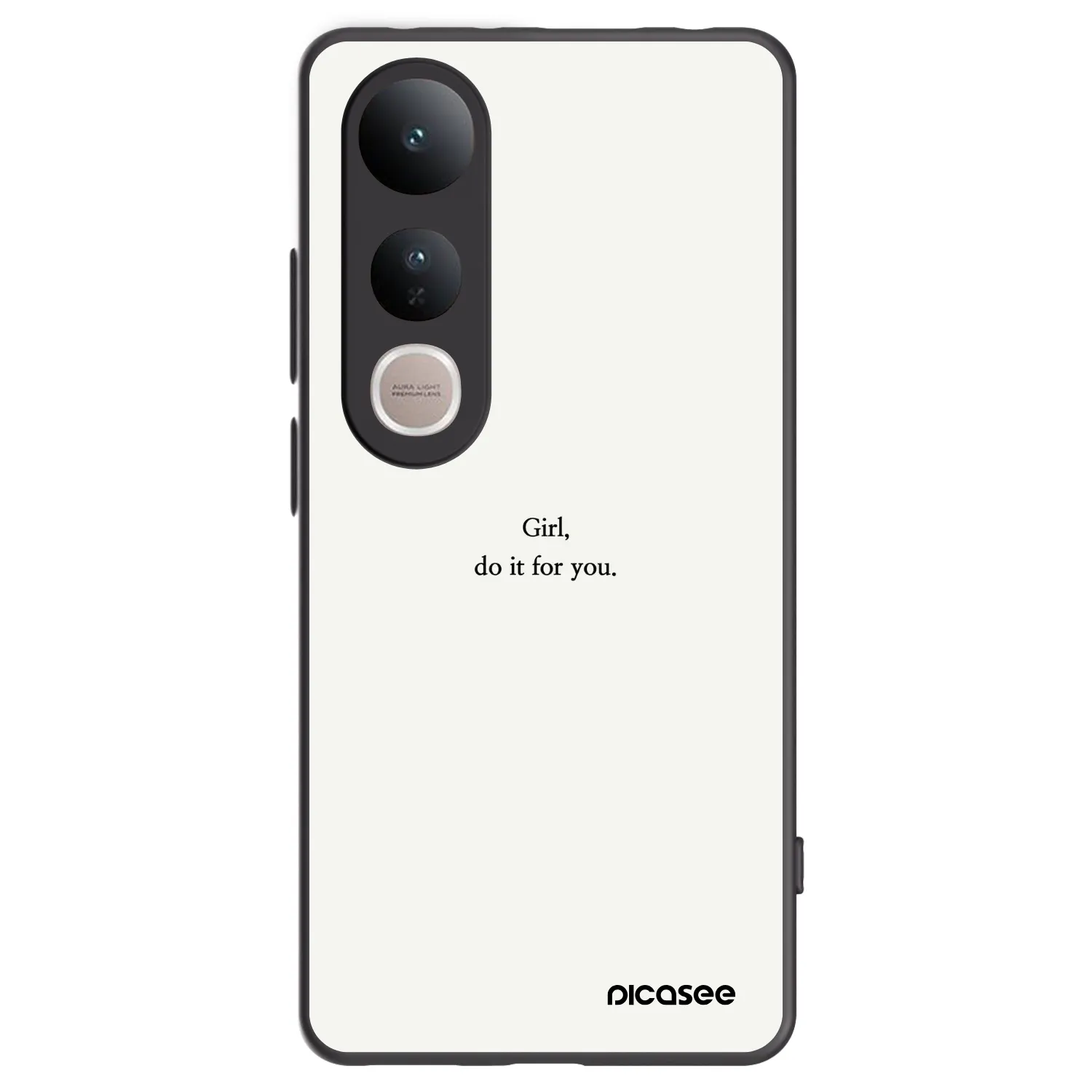 Picasee husă neagră din silicon pentru Vivo V50 Lite 5G - Girl, do it for you