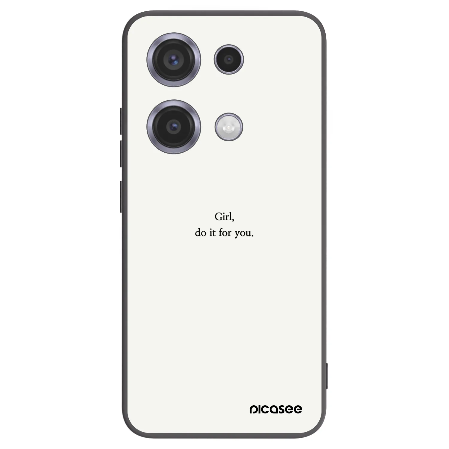 Picasee husă neagră din silicon pentru Xiaomi Redmi Note 14S - Girl, do it for you