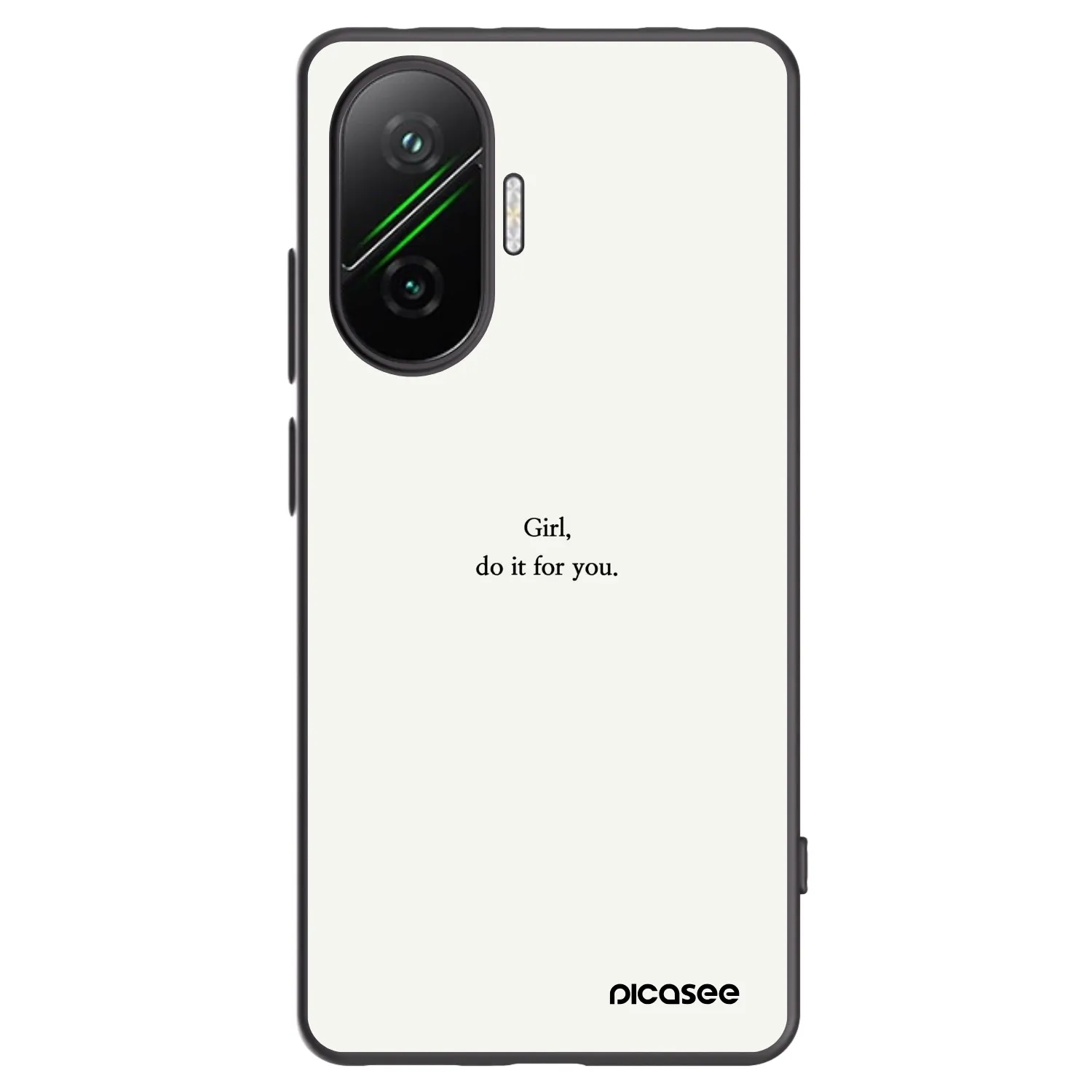 Picasee husă neagră din silicon pentru Xiaomi Poco F7 5G - Girl, do it for you