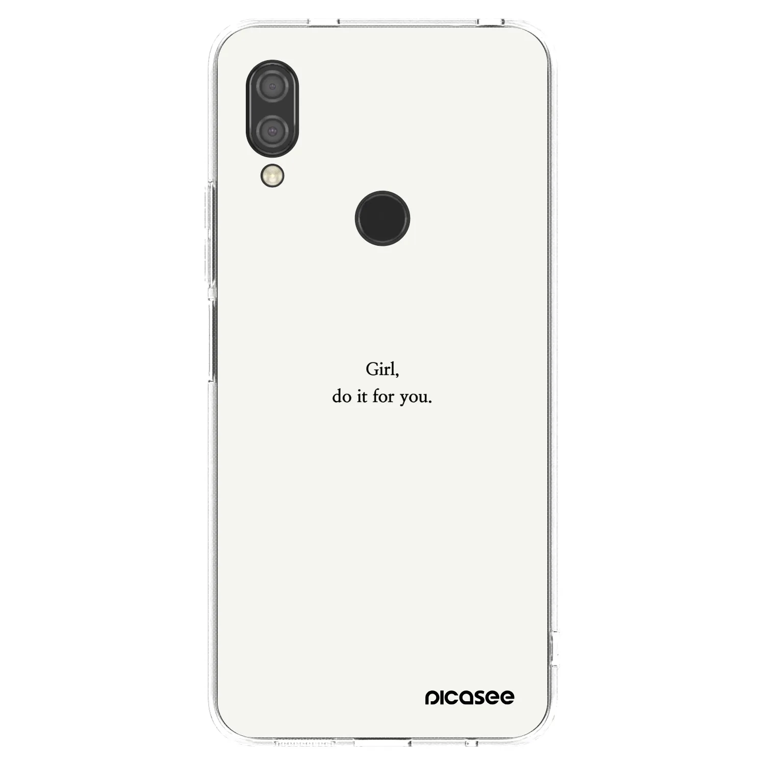 Picasee husă transparentă din silicon pentru Xiaomi Redmi 7 - Girl, do it for you
