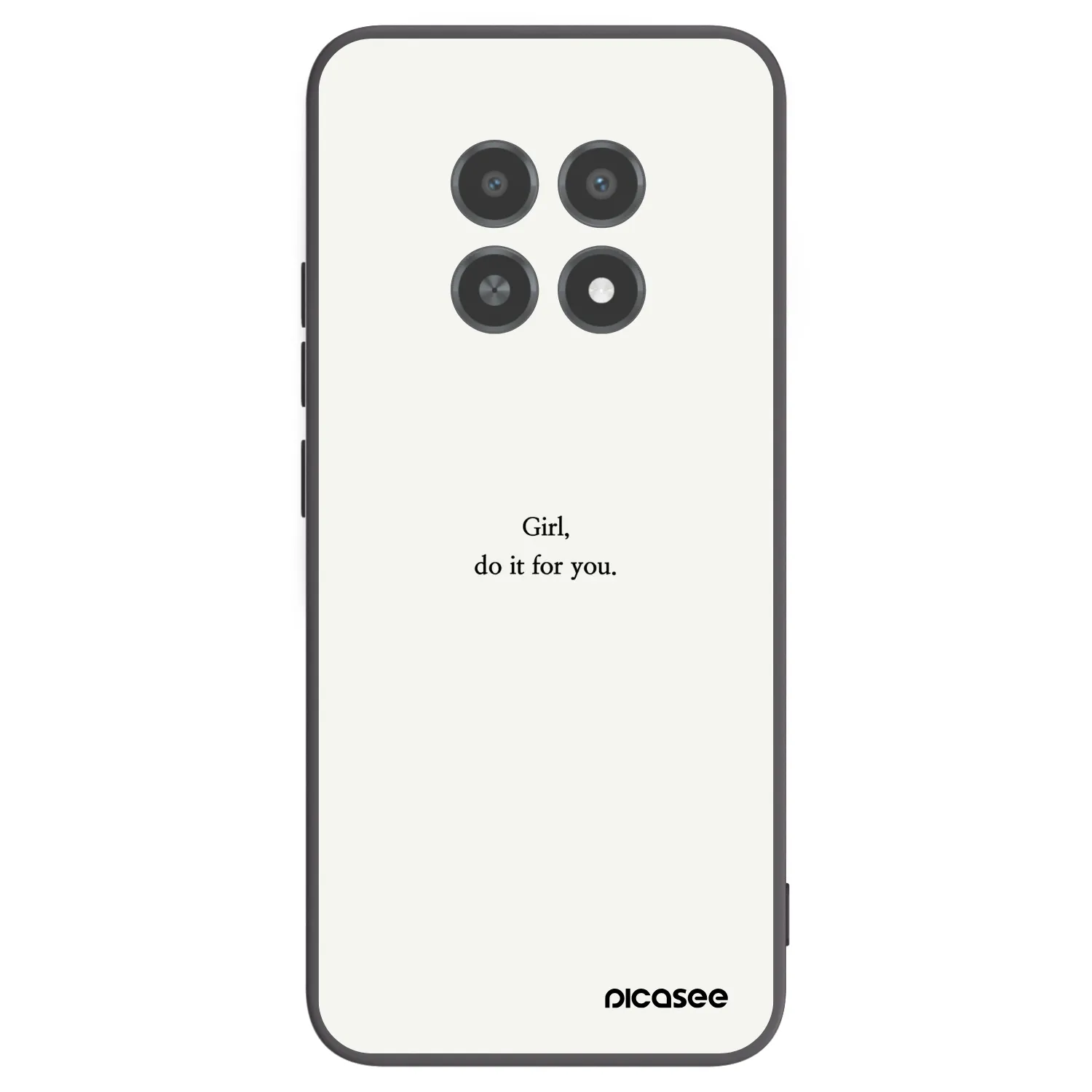Picasee husă neagră din silicon pentru Realme 12X - Girl, do it for you