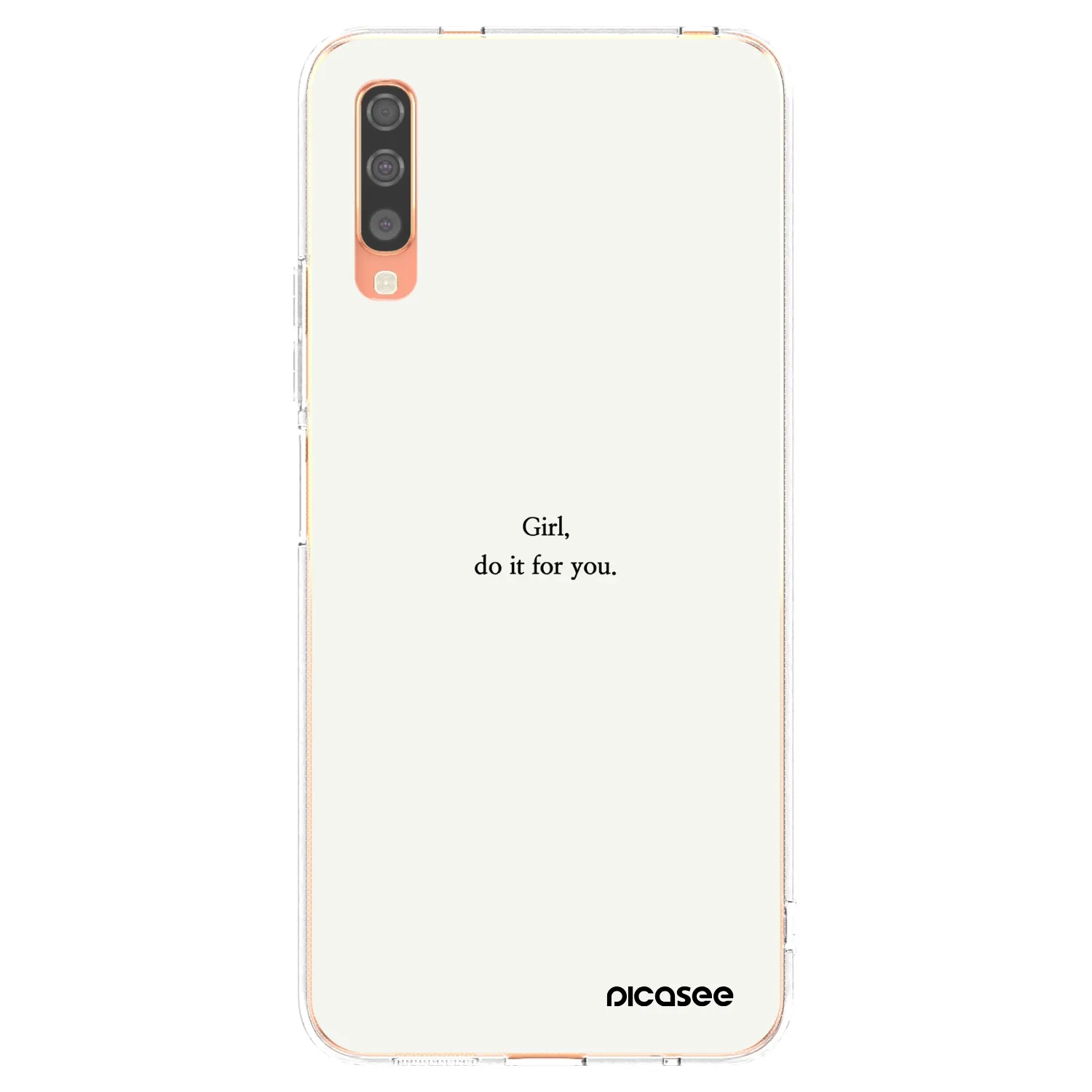 Picasee husă transparentă din silicon pentru Samsung Galaxy A70 A705F - Girl, do it for you