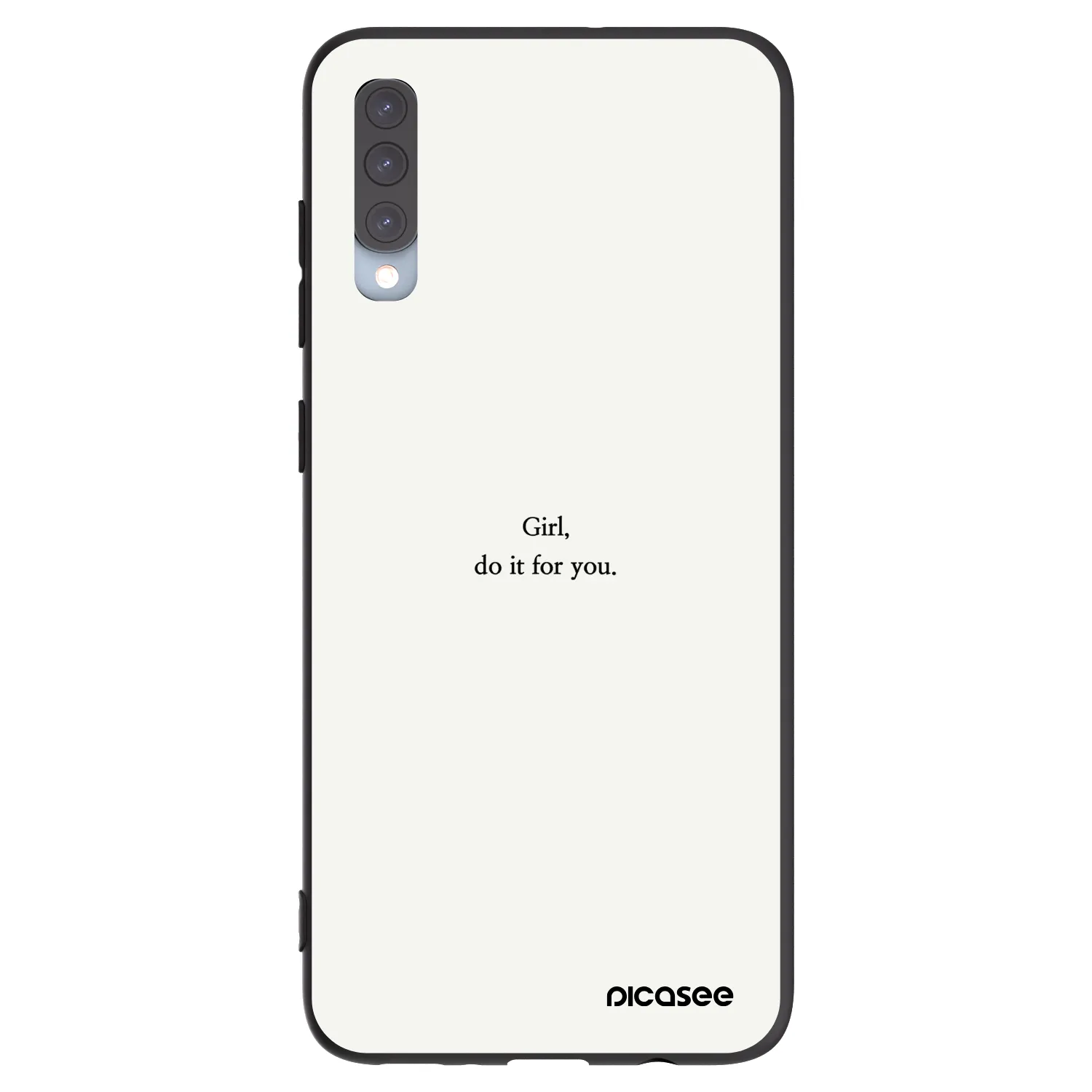 Picasee husă neagră din silicon pentru Samsung Galaxy A70 A705F - Girl, do it for you