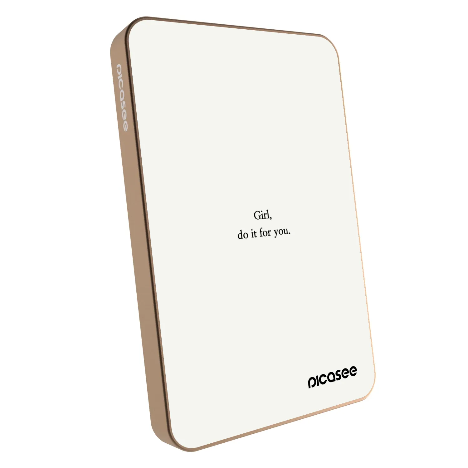 Picasee Powerbank cu MagSafe 5 000 mAh De aur - Girl, do it for you