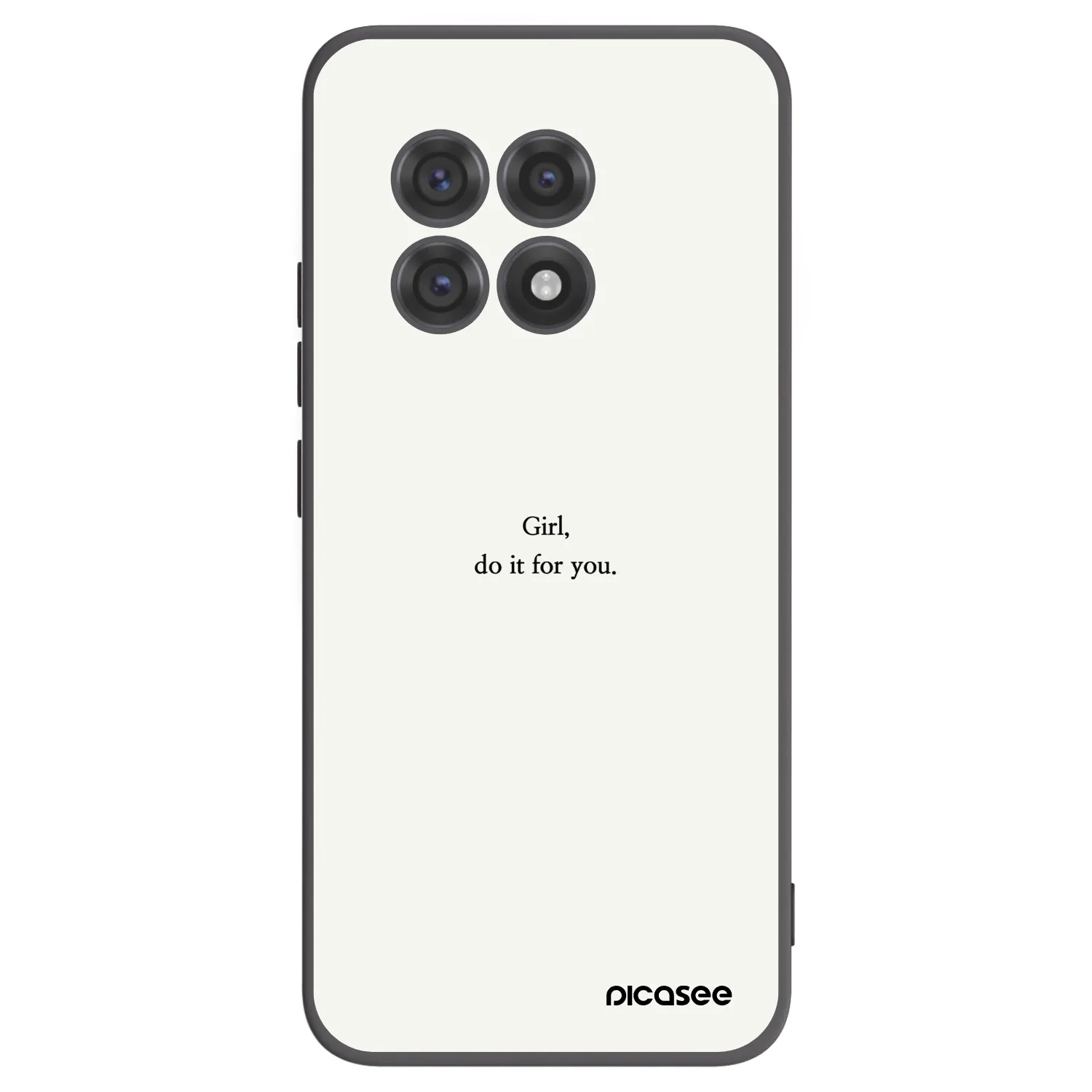 Picasee husă neagră din silicon pentru OnePlus 13R 5G - Girl, do it for you
