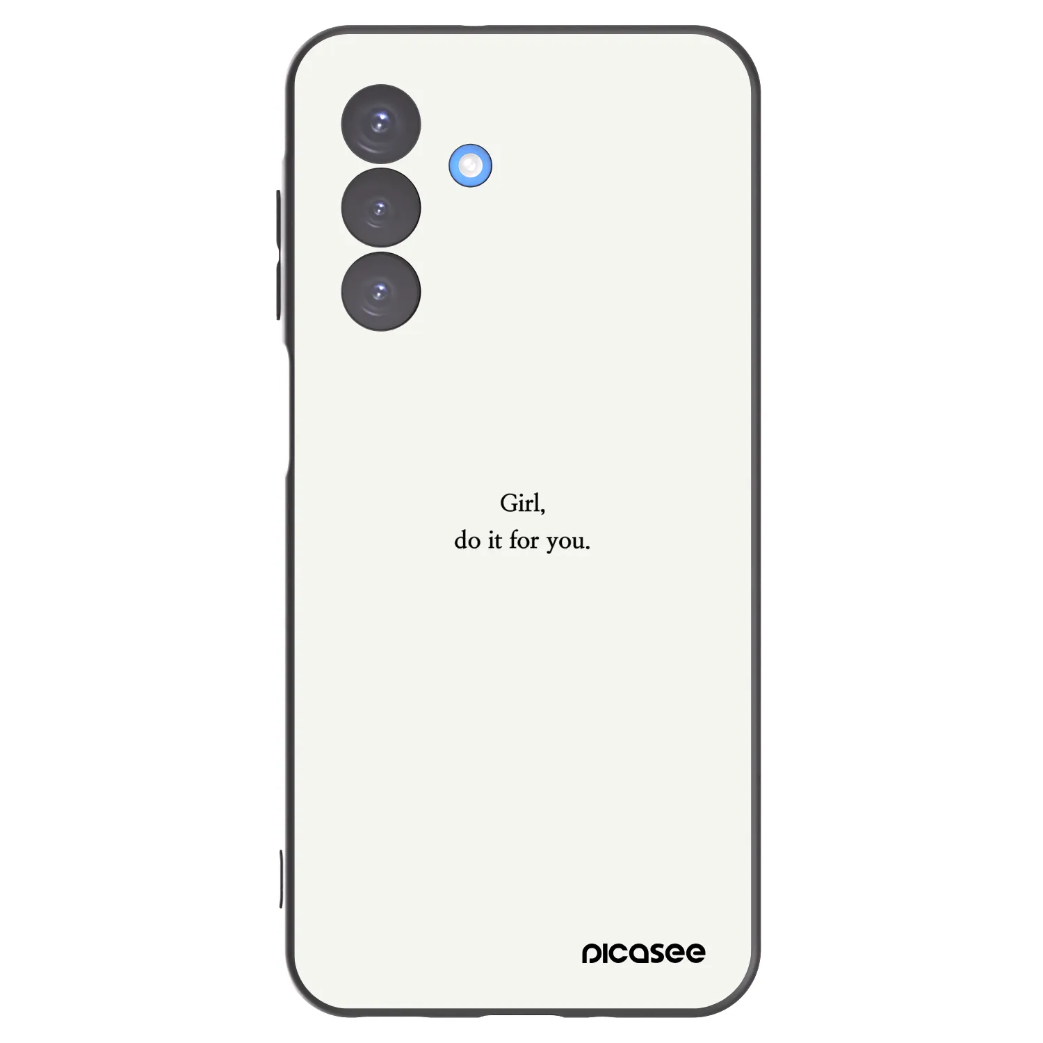 Picasee husă neagră din silicon pentru Samsung Galaxy A17 5G - Girl, do it for you