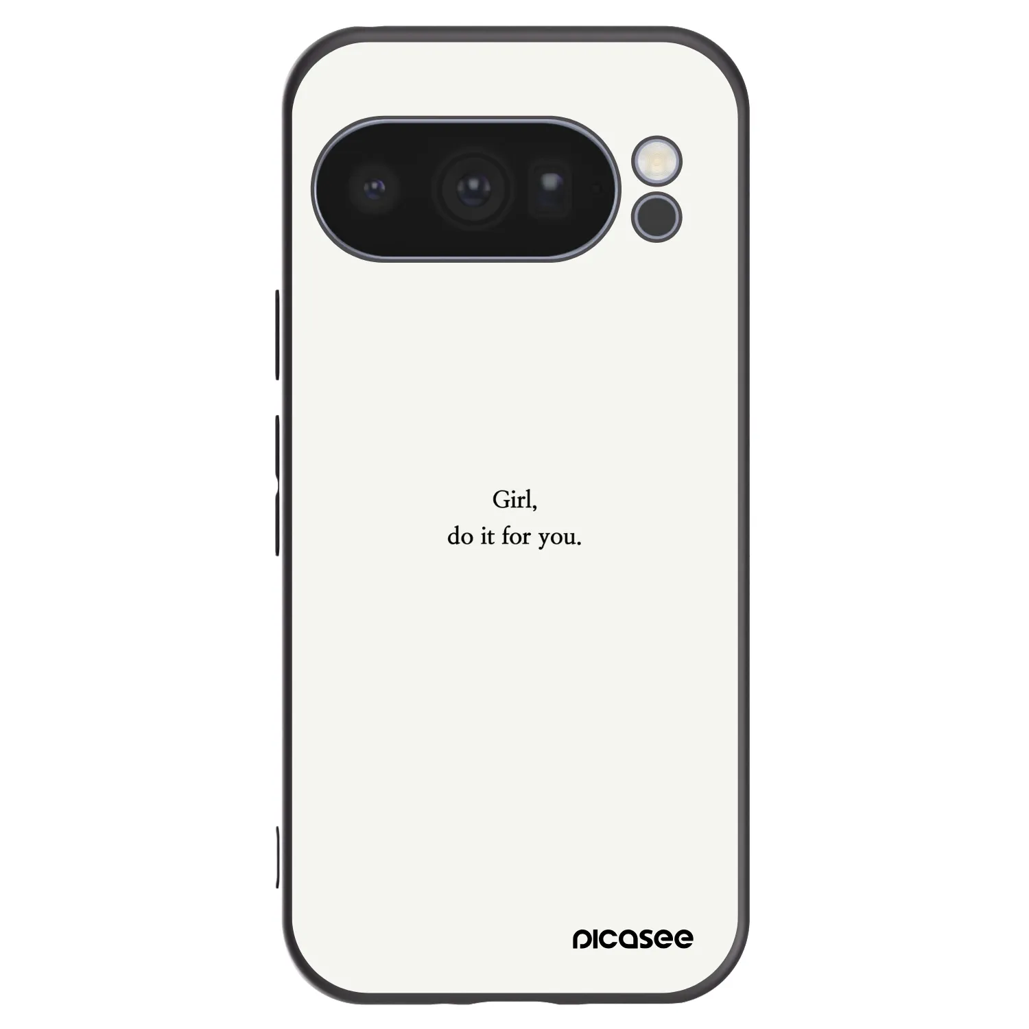 Picasee husă neagră din silicon pentru Google Pixel 10 Pro - Girl, do it for you