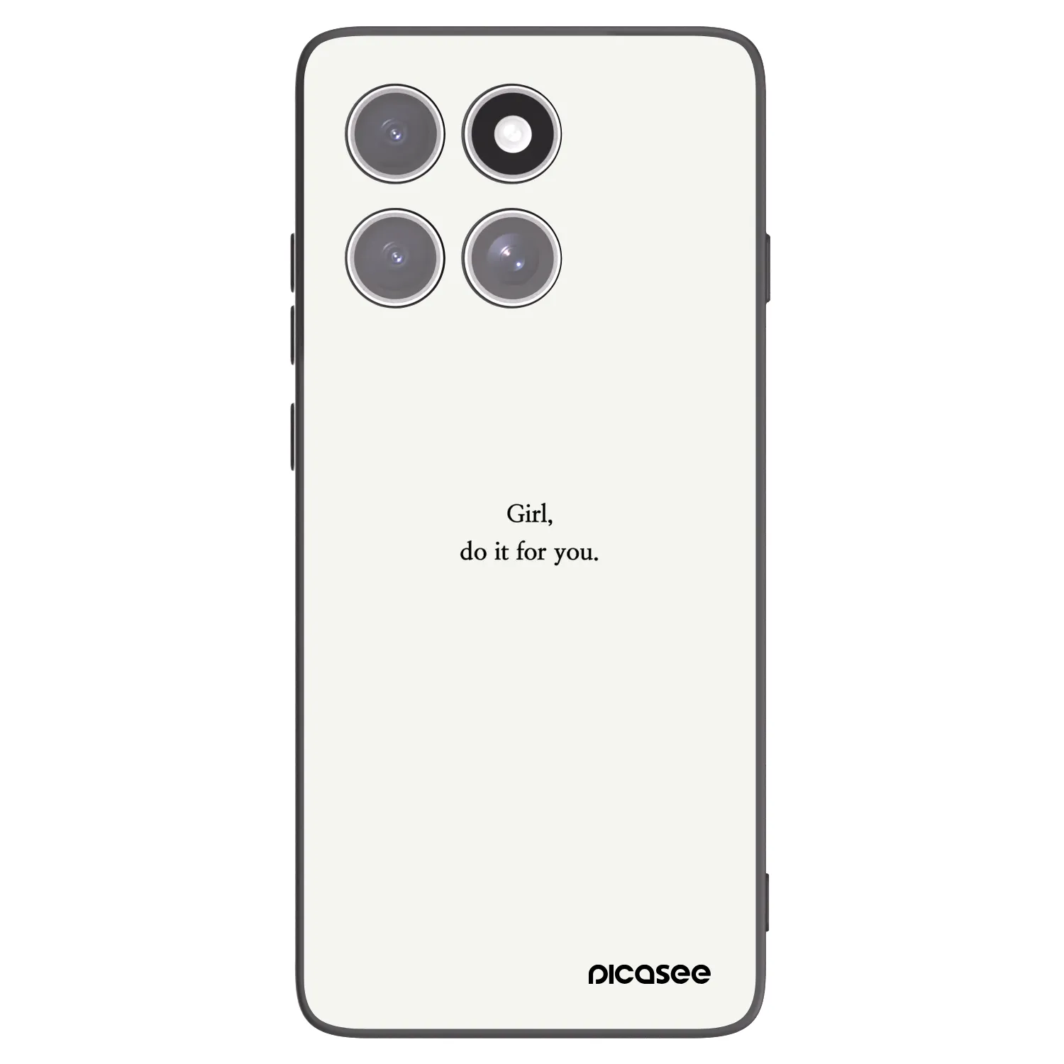 Picasee husă neagră din silicon pentru Motorola Edge 60 Fusion - Girl, do it for you