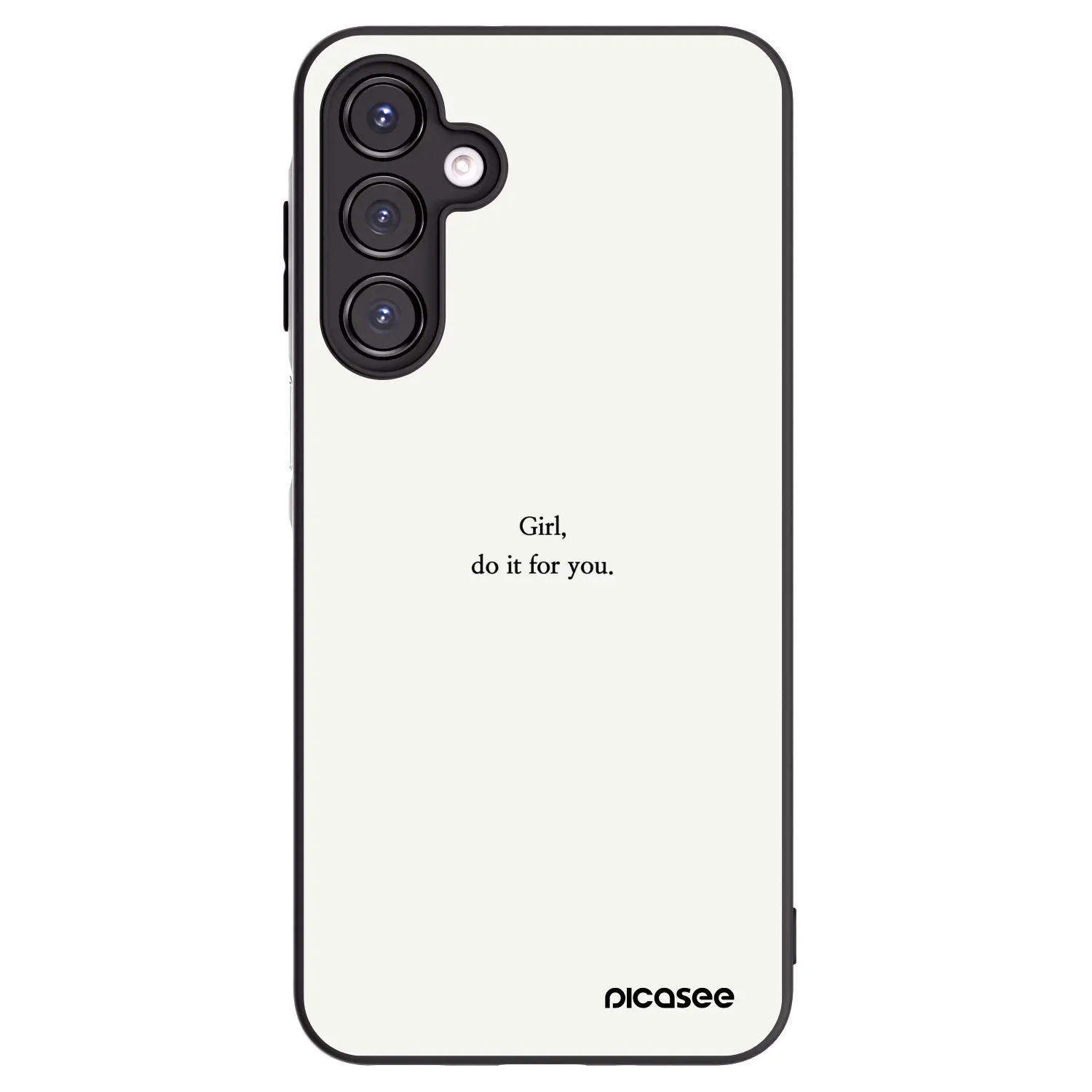 Picasee husă neagră din silicon pentru Samsung Galaxy A16 4G - Girl, do it for you