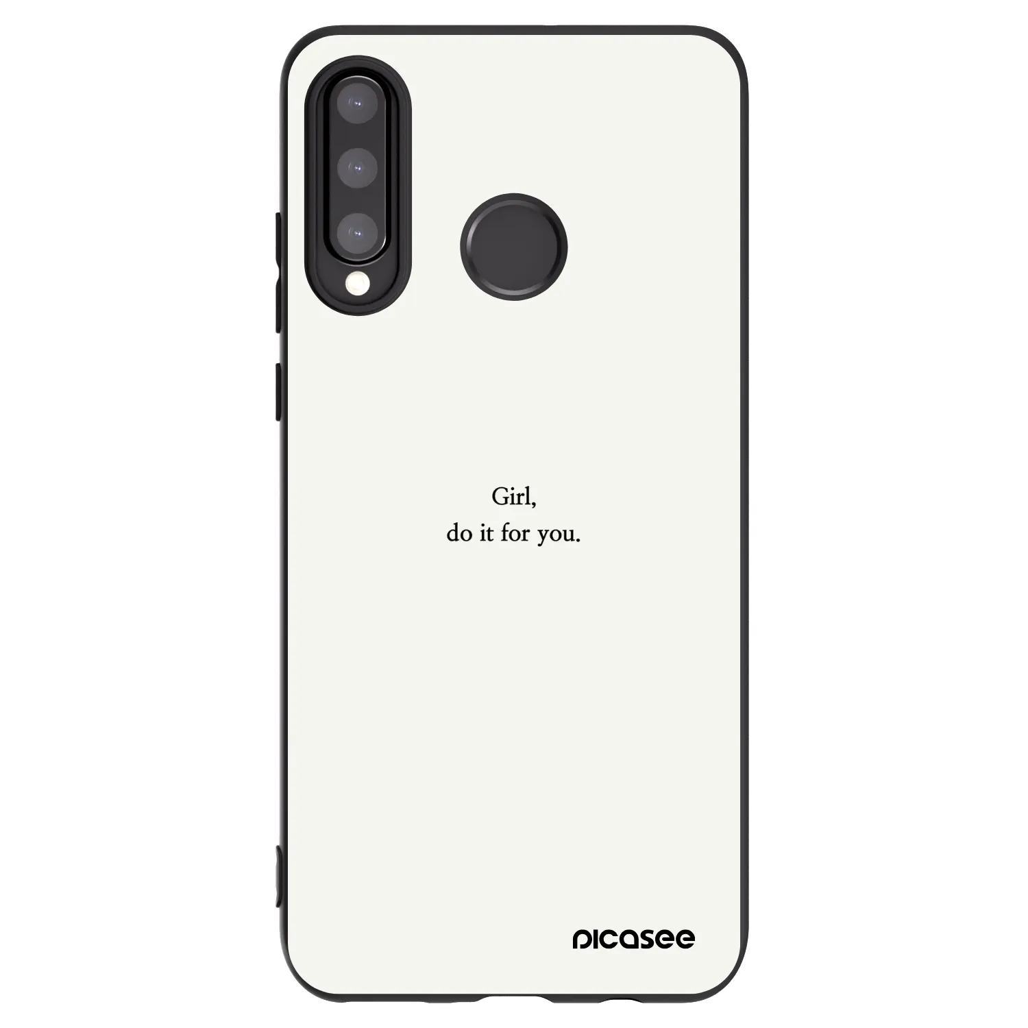 Picasee husă neagră din silicon pentru Huawei P30 Lite - Girl, do it for you