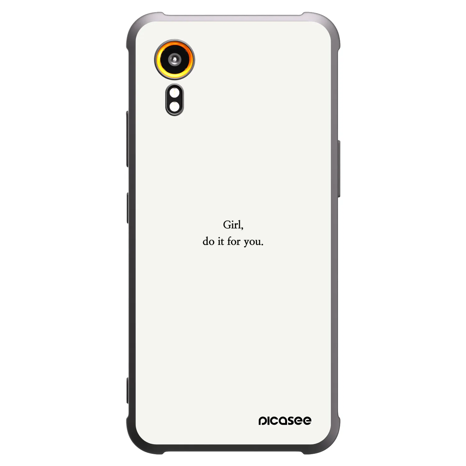 Picasee husă neagră din silicon pentru Samsung Galaxy Xcover 7 - Girl, do it for you