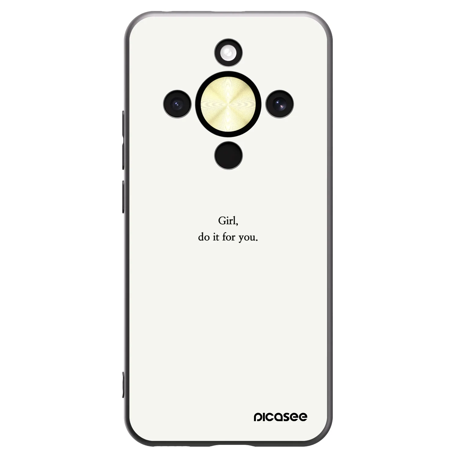 Picasee husă neagră din silicon pentru Honor Magic8 Lite 5G - Girl, do it for you