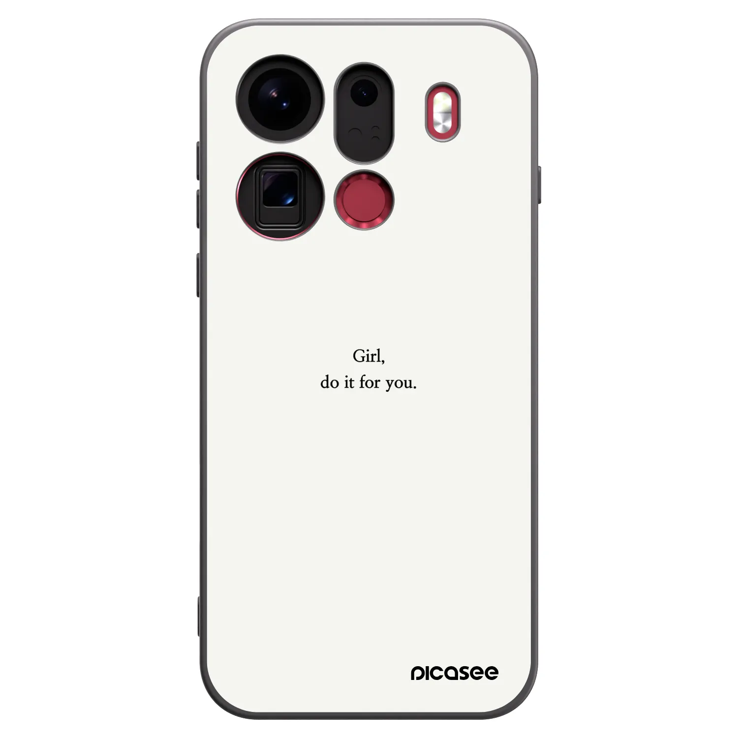 Picasee husă neagră din silicon pentru OPPO Find X9 Pro - Girl, do it for you