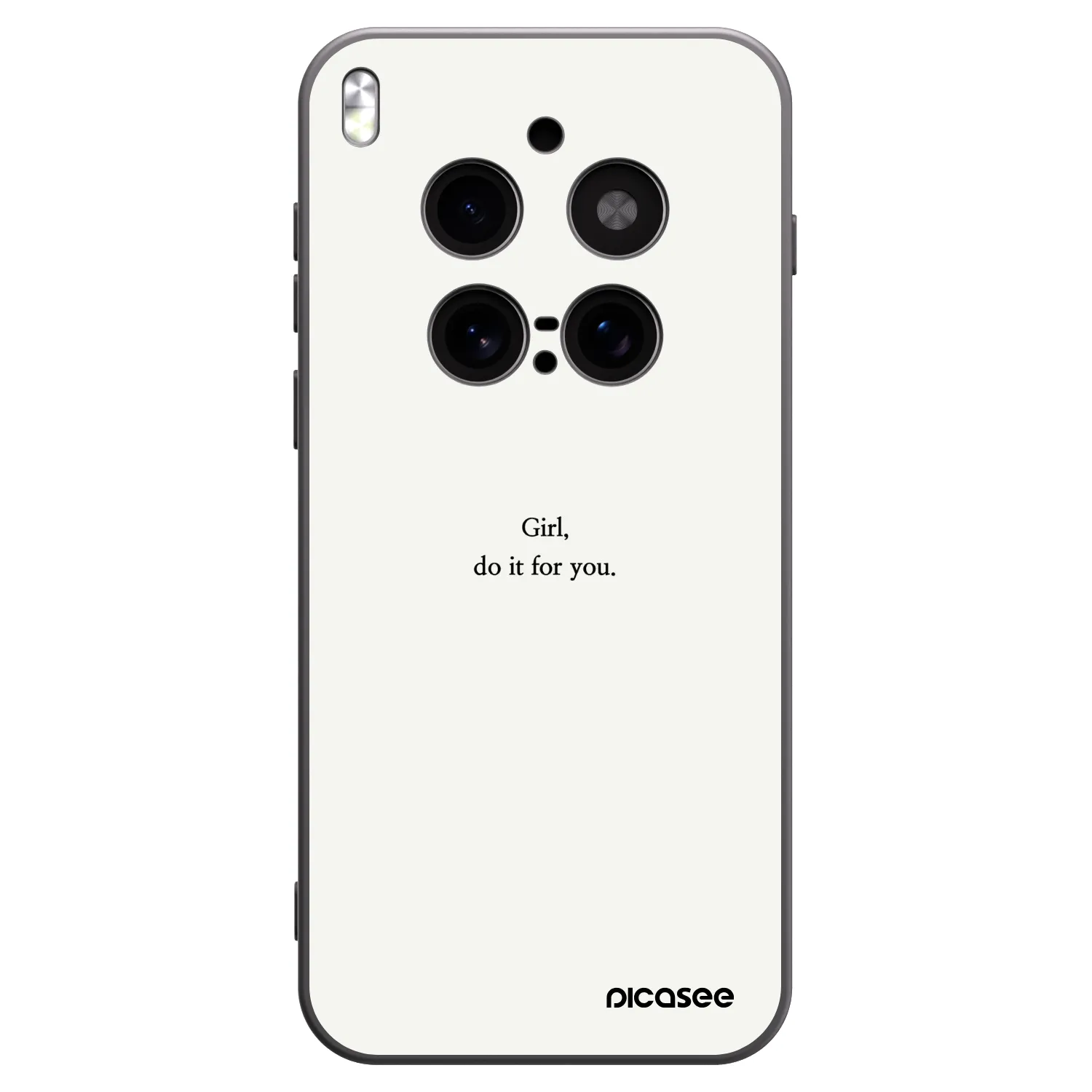 Picasee husă neagră din silicon pentru Vivo X300 Pro - Girl, do it for you