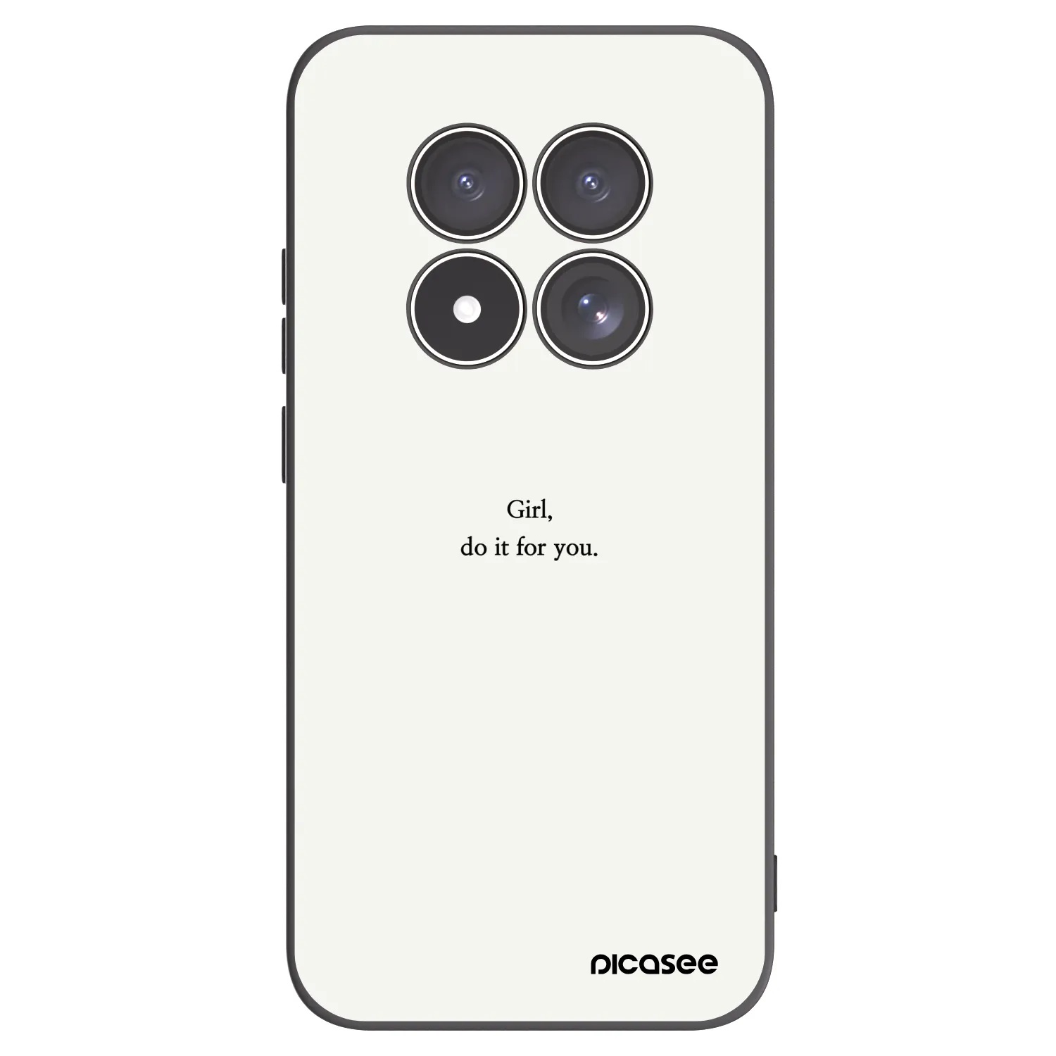 Picasee husă neagră din silicon pentru Xiaomi Redmi Note 15 Pro 5G - Girl, do it for you