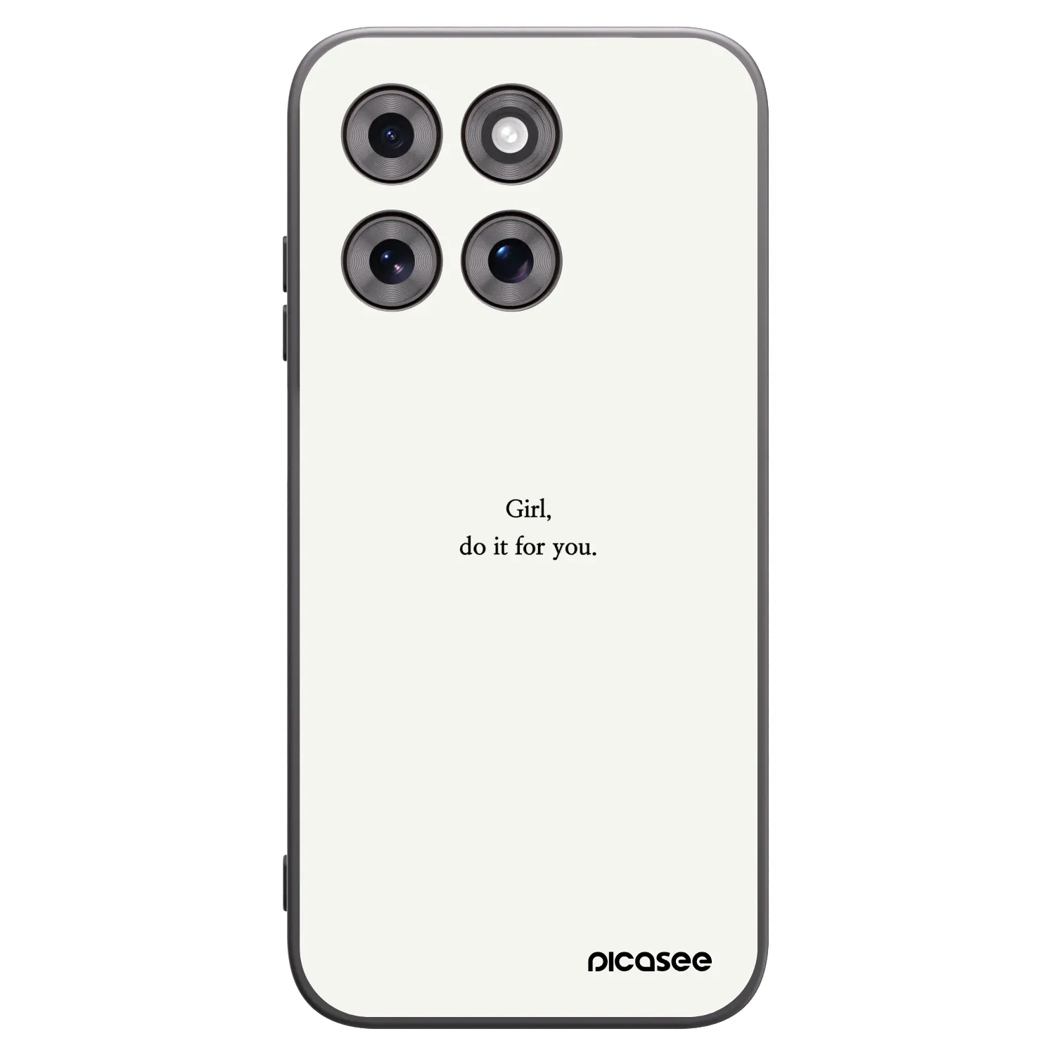 Picasee husă neagră din silicon pentru Motorola Moto G77 - Girl, do it for you