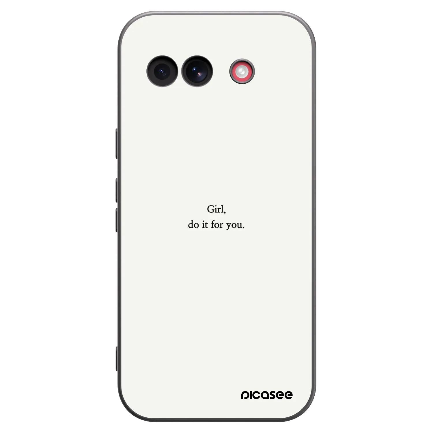 Picasee husă neagră din silicon pentru Google Pixel 10a - Girl, do it for you