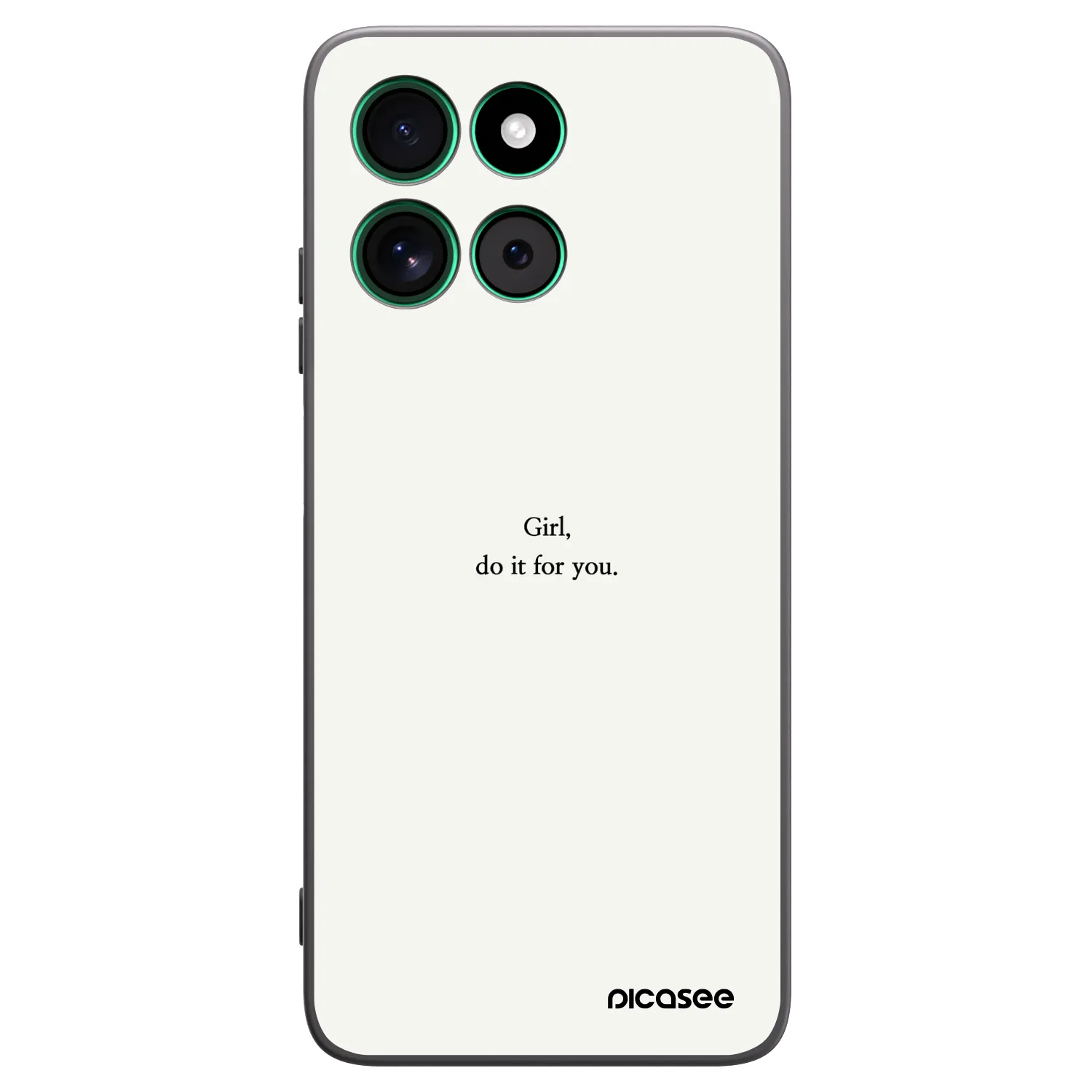 Picasee husă neagră din silicon pentru Motorola Moto G57 Power - Girl, do it for you
