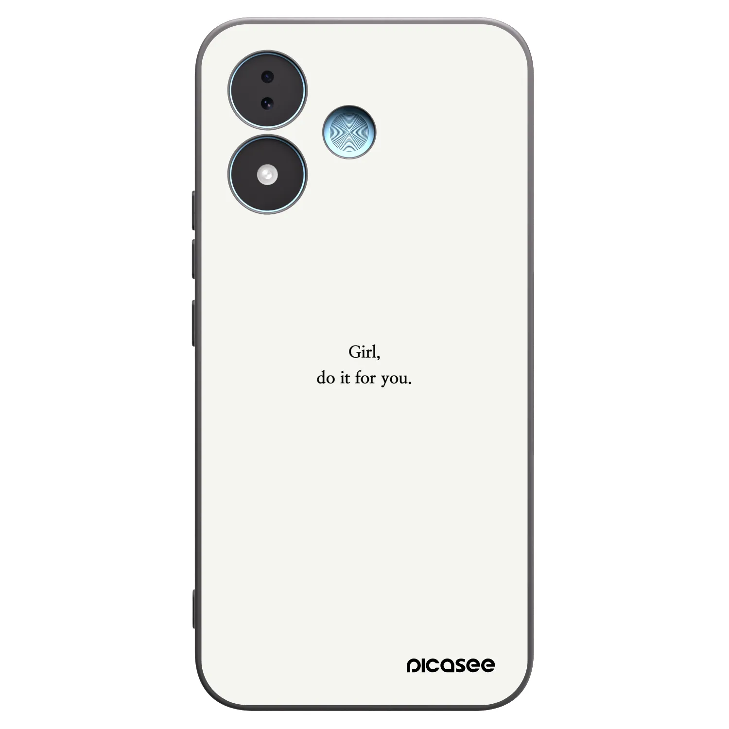 Picasee husă neagră din silicon pentru Xiaomi Redmi Note 17 5G - Girl, do it for you