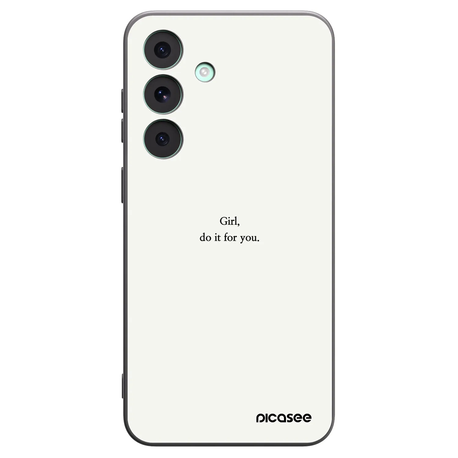 Picasee husă neagră din silicon pentru Samsung Galaxy S26 FE - Girl, do it for you