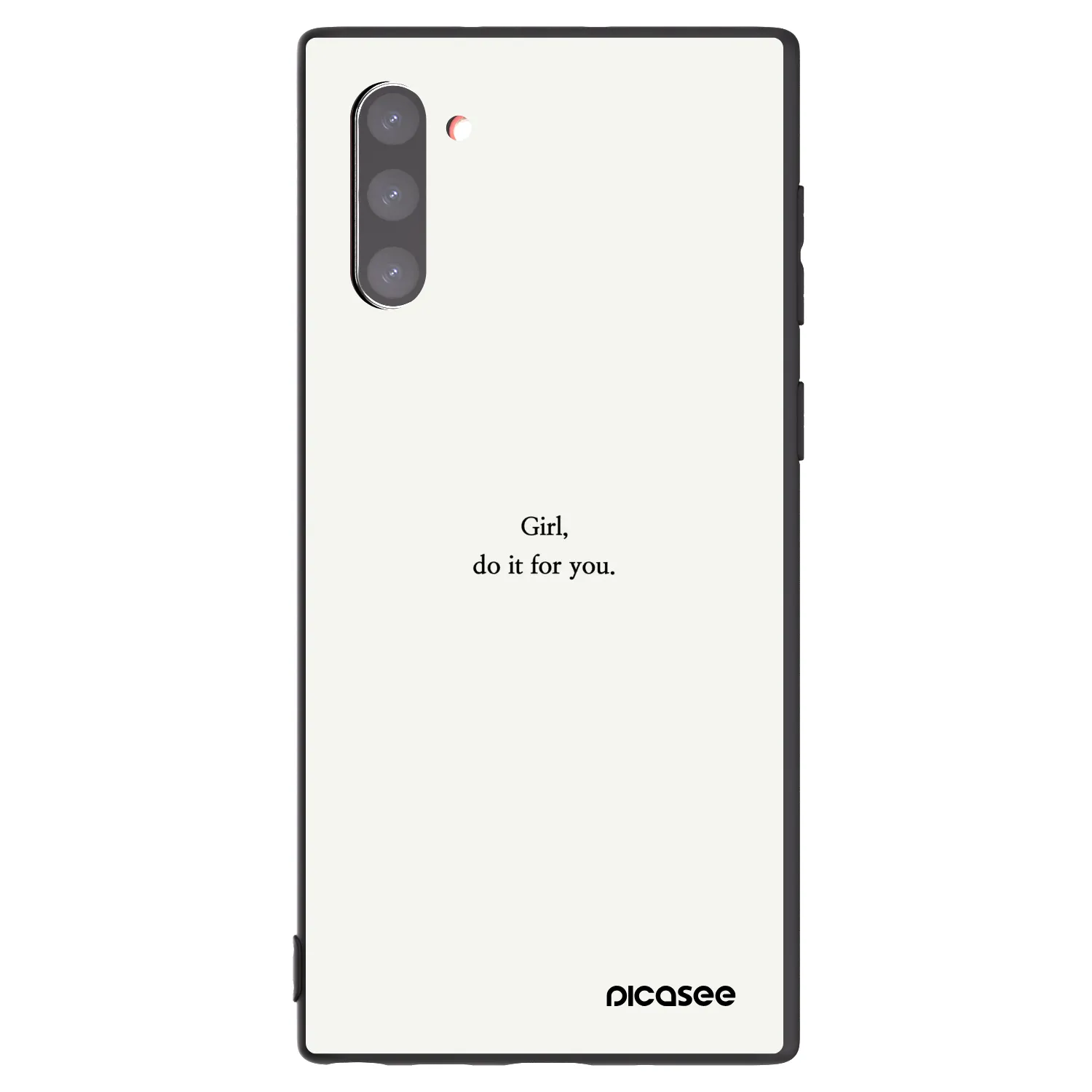 Picasee husă neagră din silicon pentru Samsung Galaxy Note 10 N970F - Girl, do it for you
