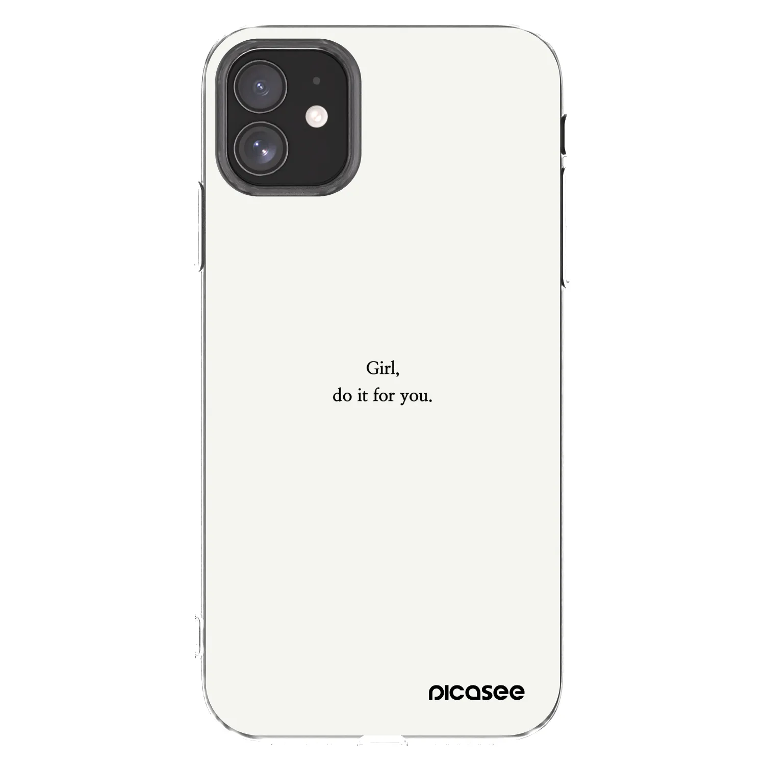 Picasee husă transparentă din silicon pentru Apple iPhone 11 - Girl, do it for you