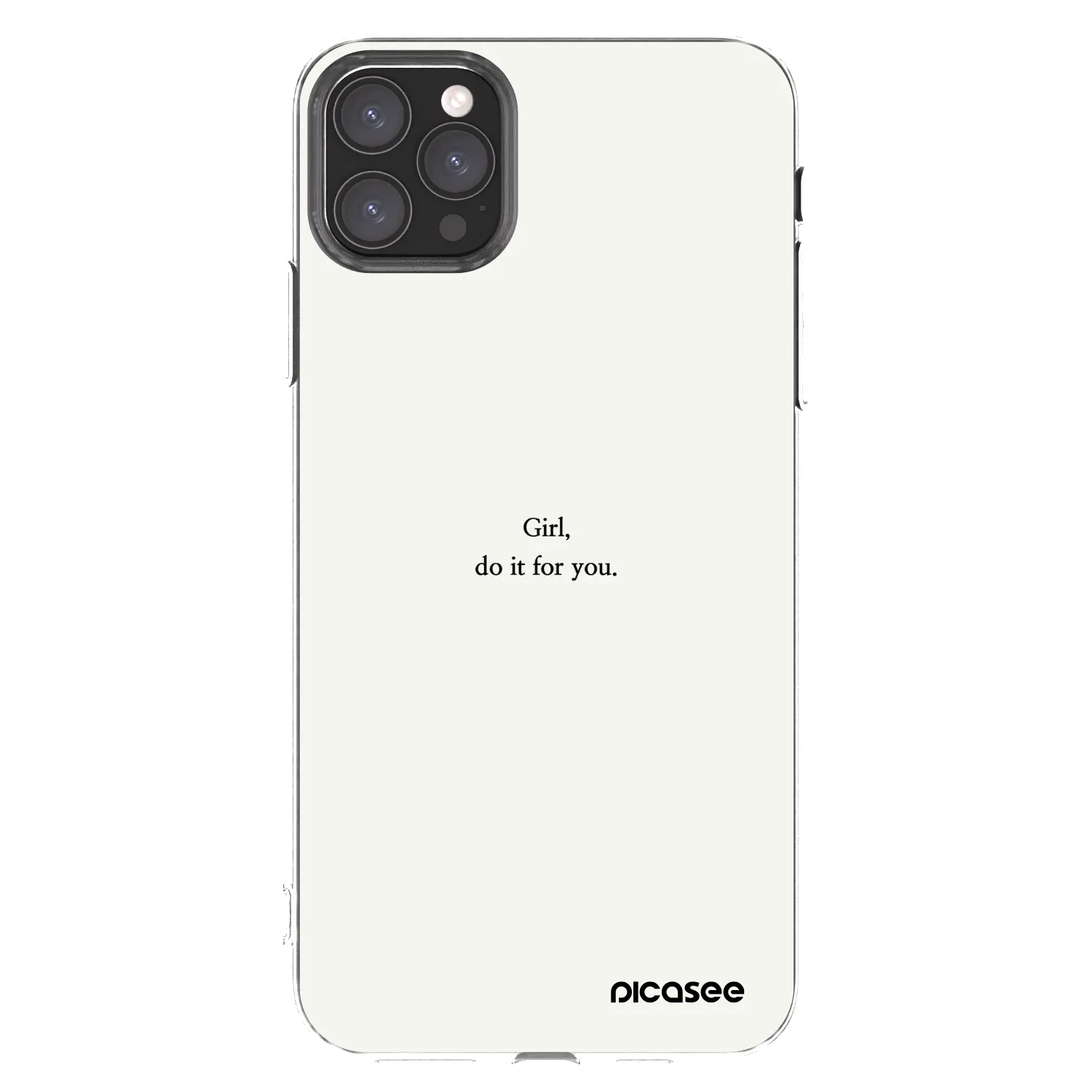Picasee husă transparentă din silicon pentru Apple iPhone 11 Pro Max - Girl, do it for you