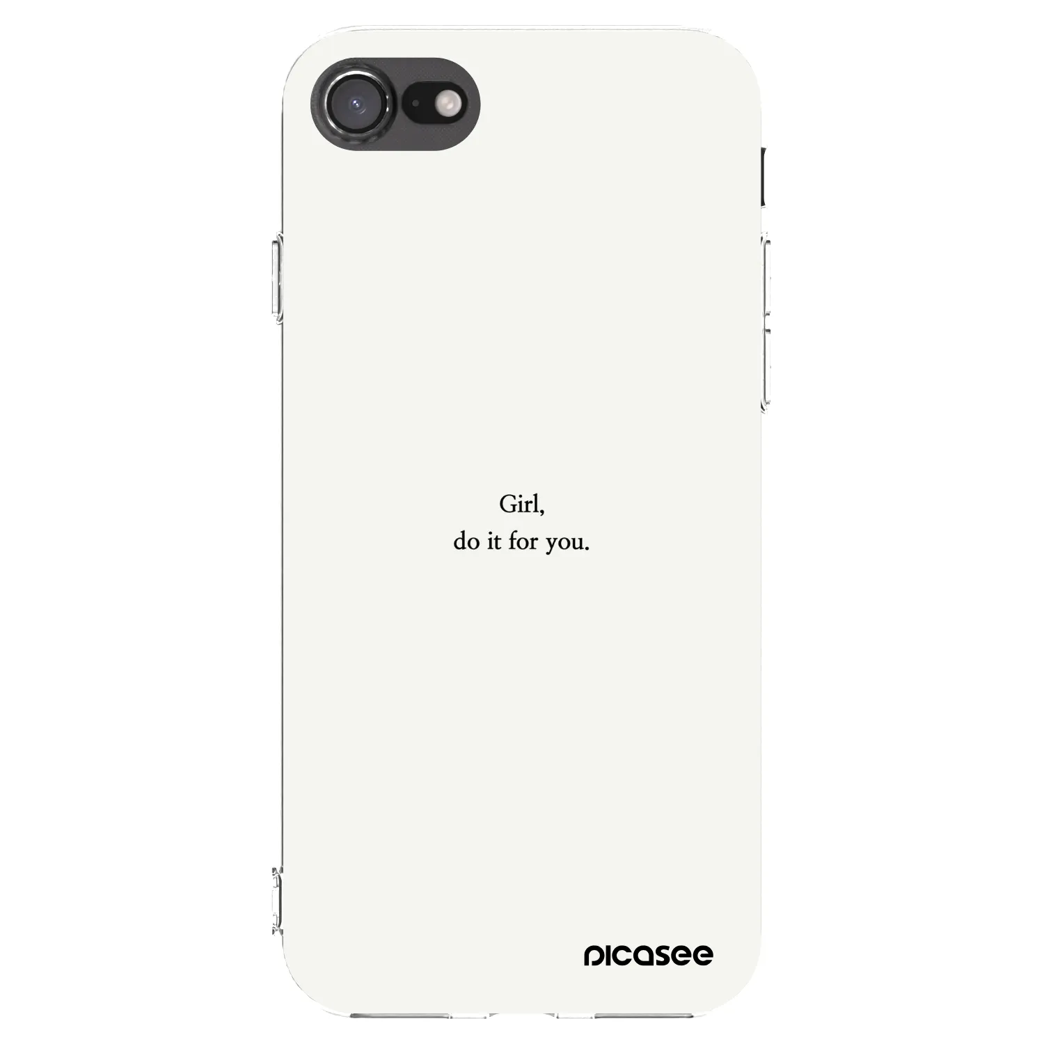 Picasee husă transparentă din silicon pentru Apple iPhone 8 - Girl, do it for you