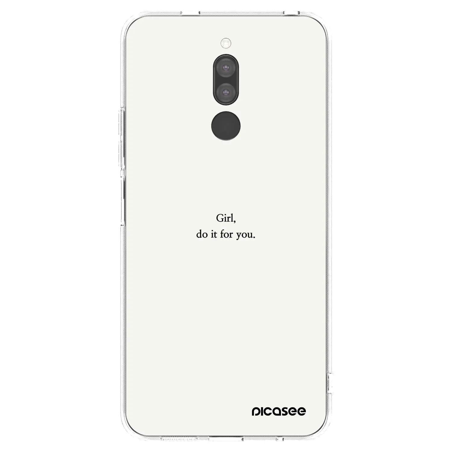 Picasee husă transparentă din silicon pentru Xiaomi Redmi 8 - Girl, do it for you